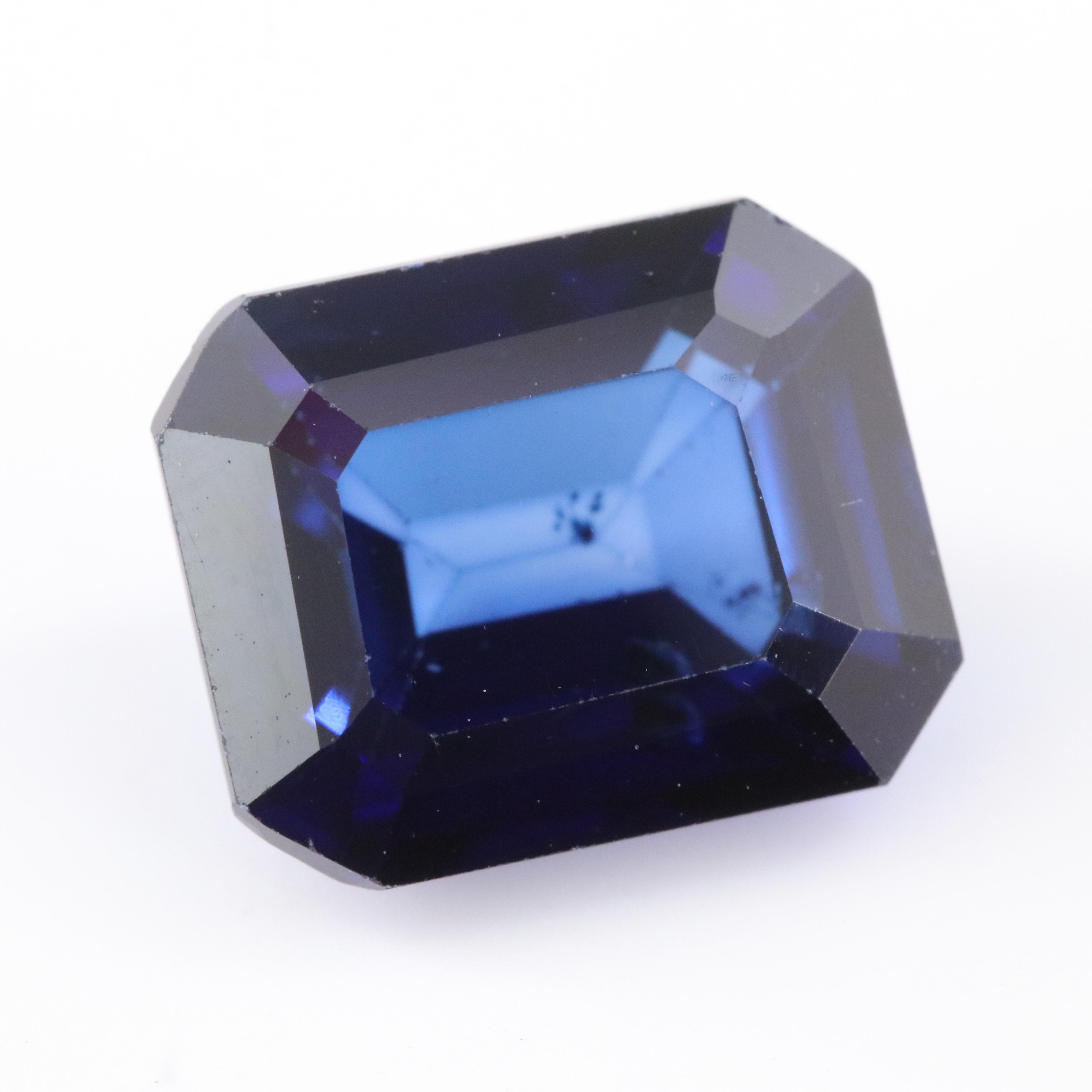 Loose 5.63 CT Lab Grown Sapphire