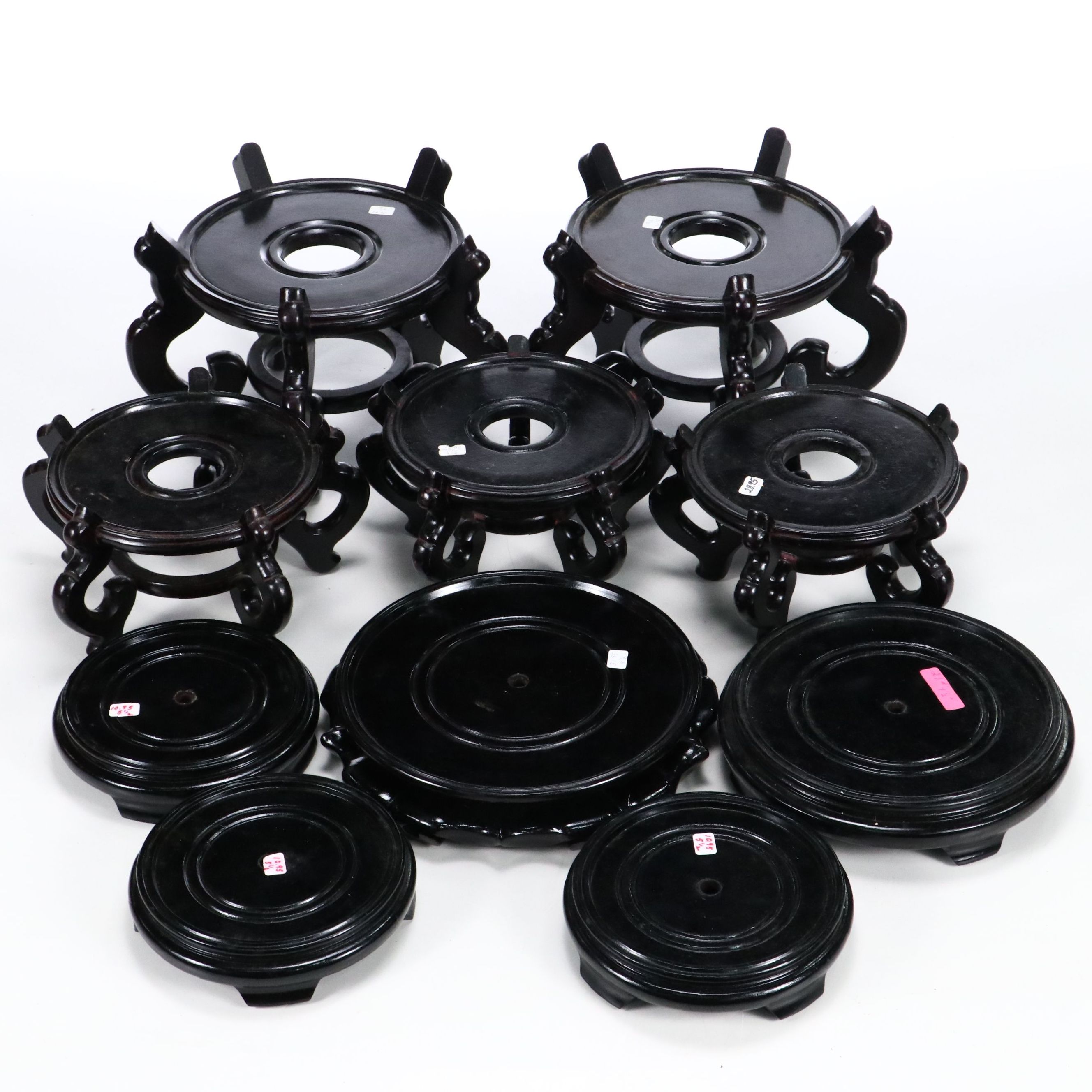 Black Wooden Planter Stands and Bases