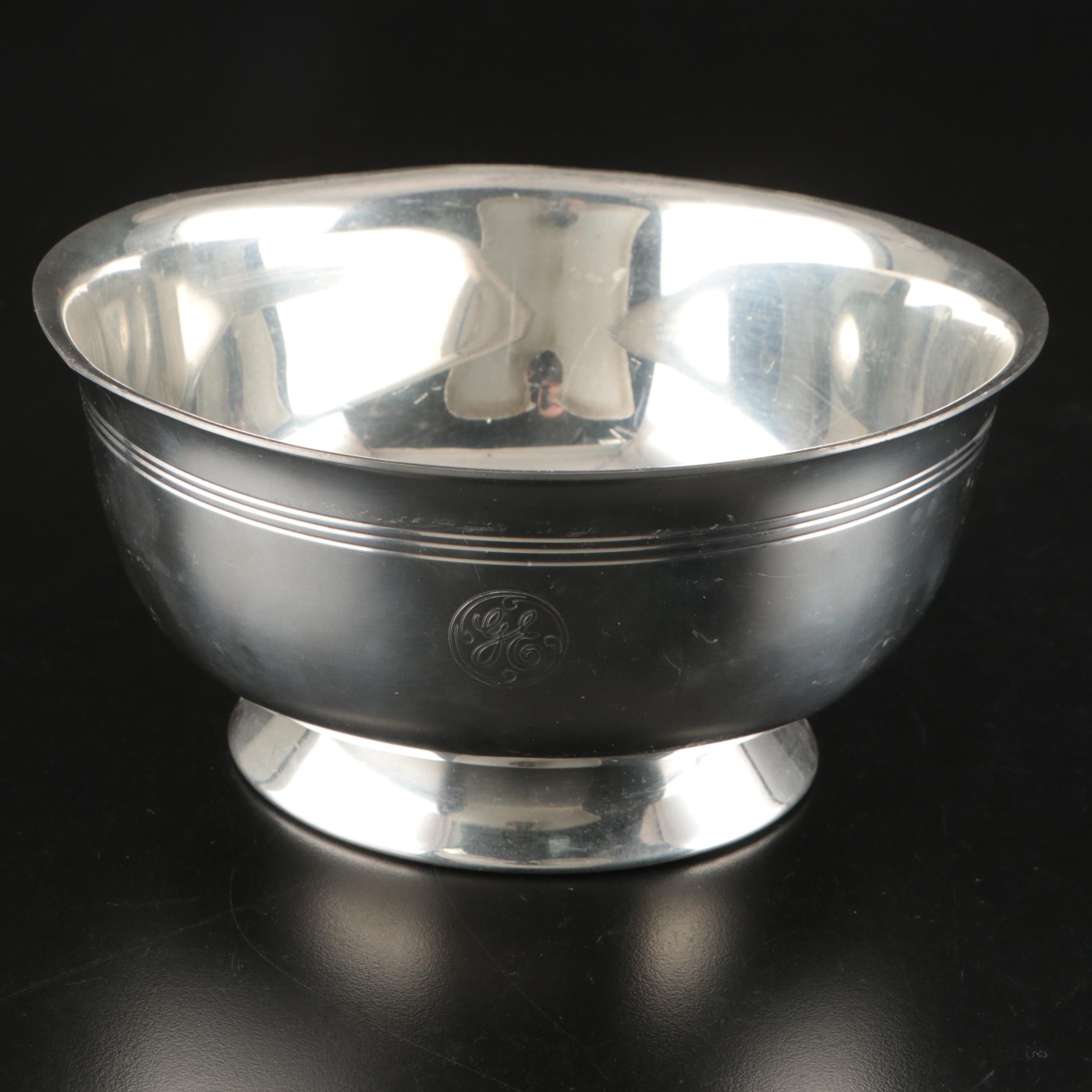 Silver Plate Teapot with Creamer, Sugar, and Shot Glasses with Other Pewter Ware