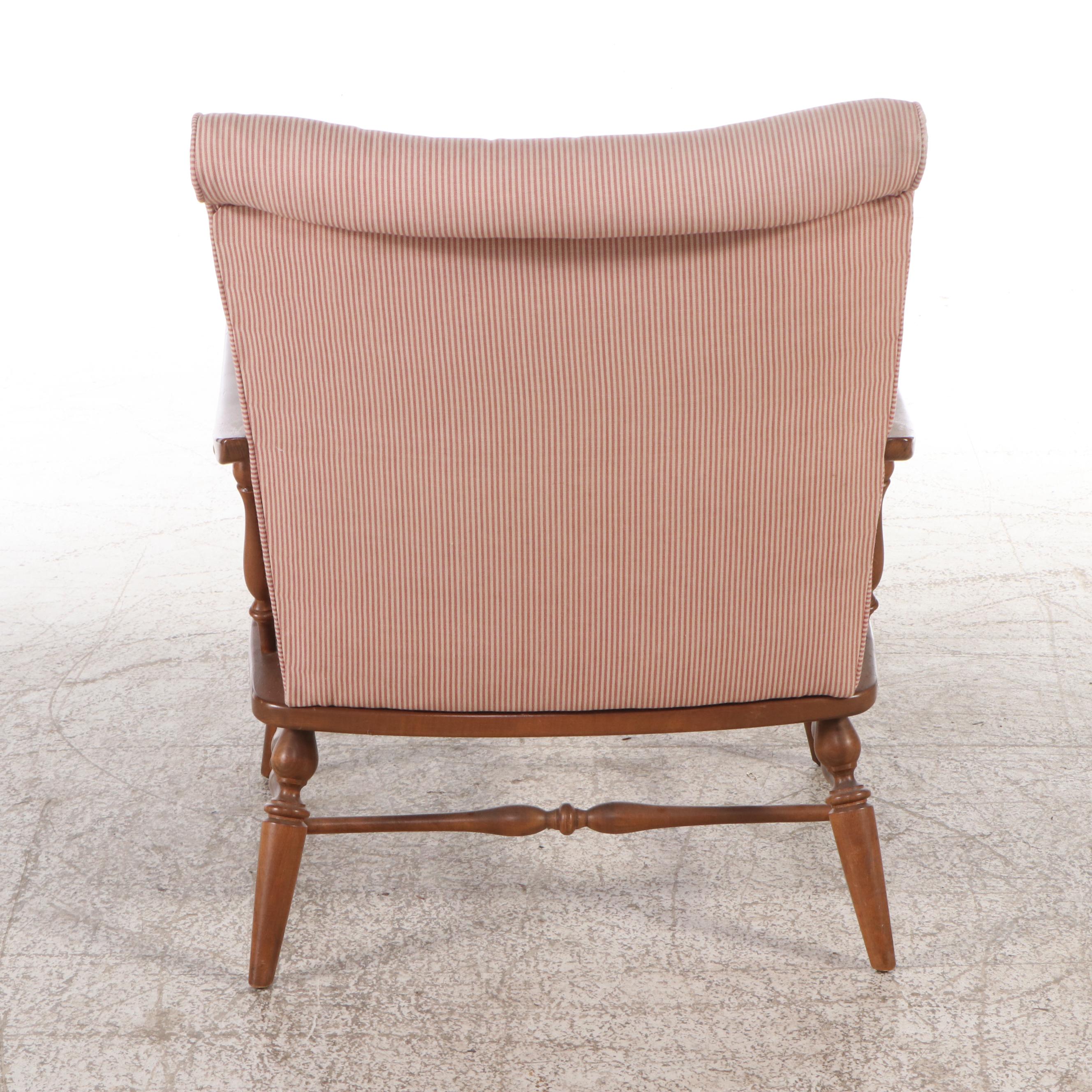 Traditional Style Turned Wood Armchair