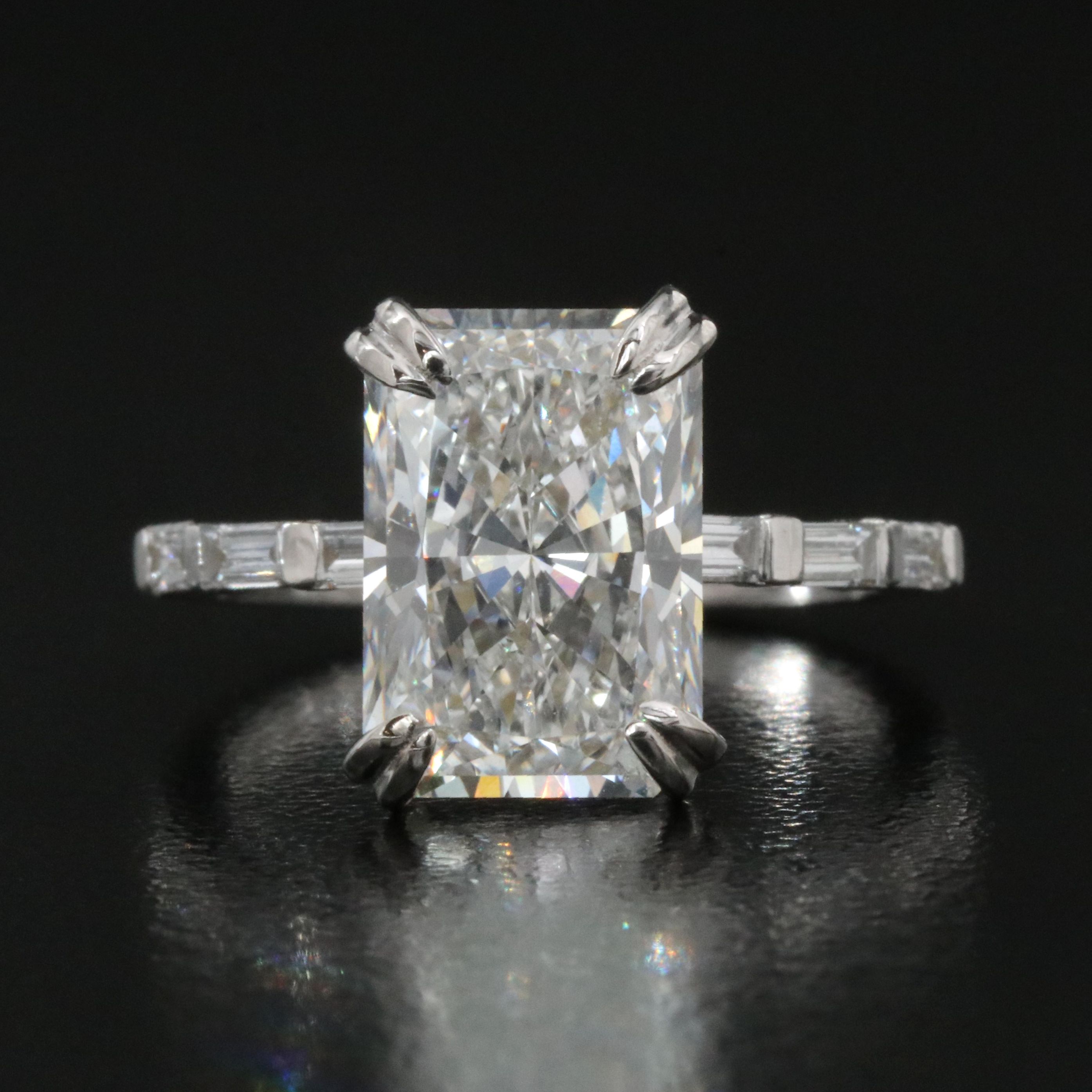 14K 4.32 CTW Lab Grown Diamond Ring with IGI Report