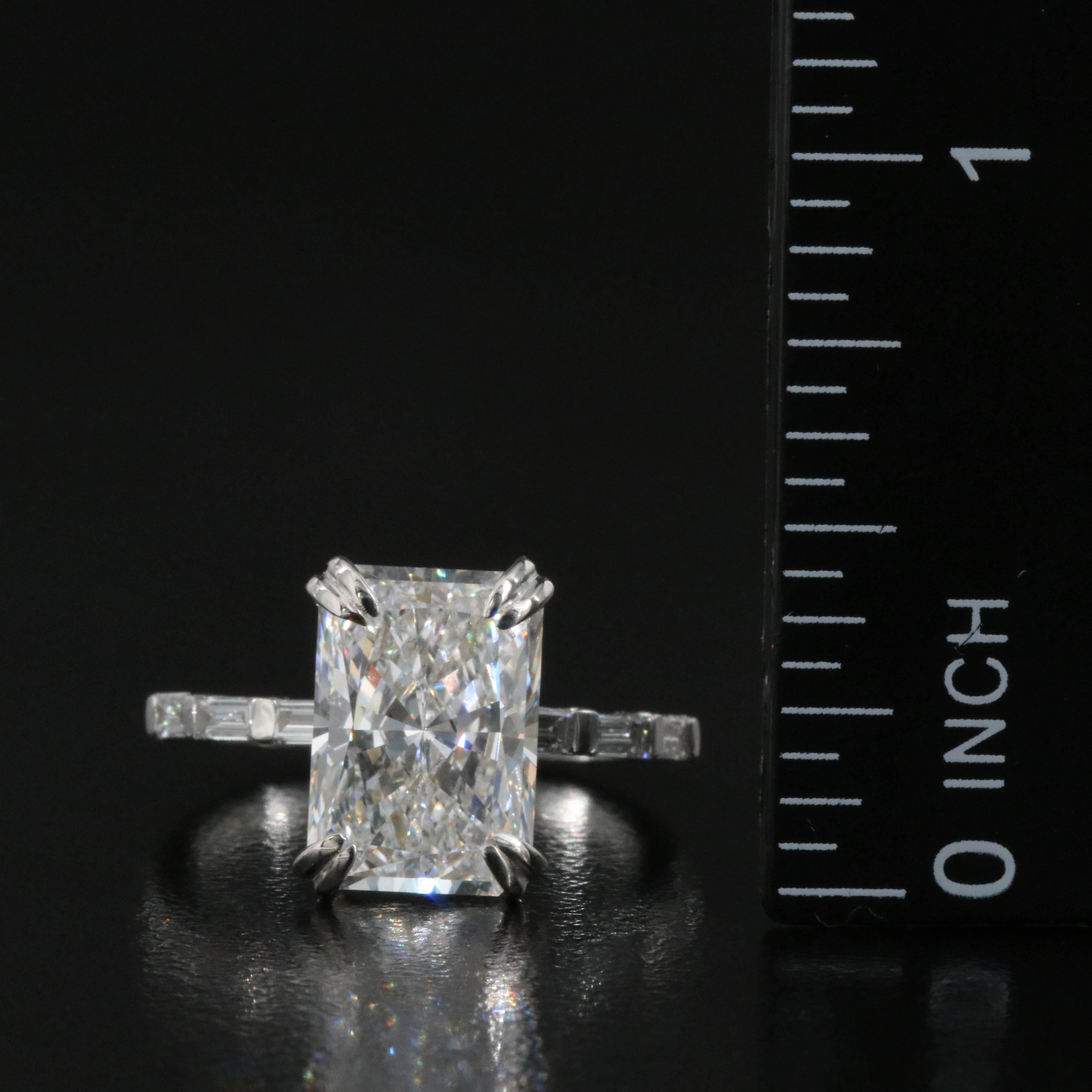 14K 4.32 CTW Lab Grown Diamond Ring with IGI Report