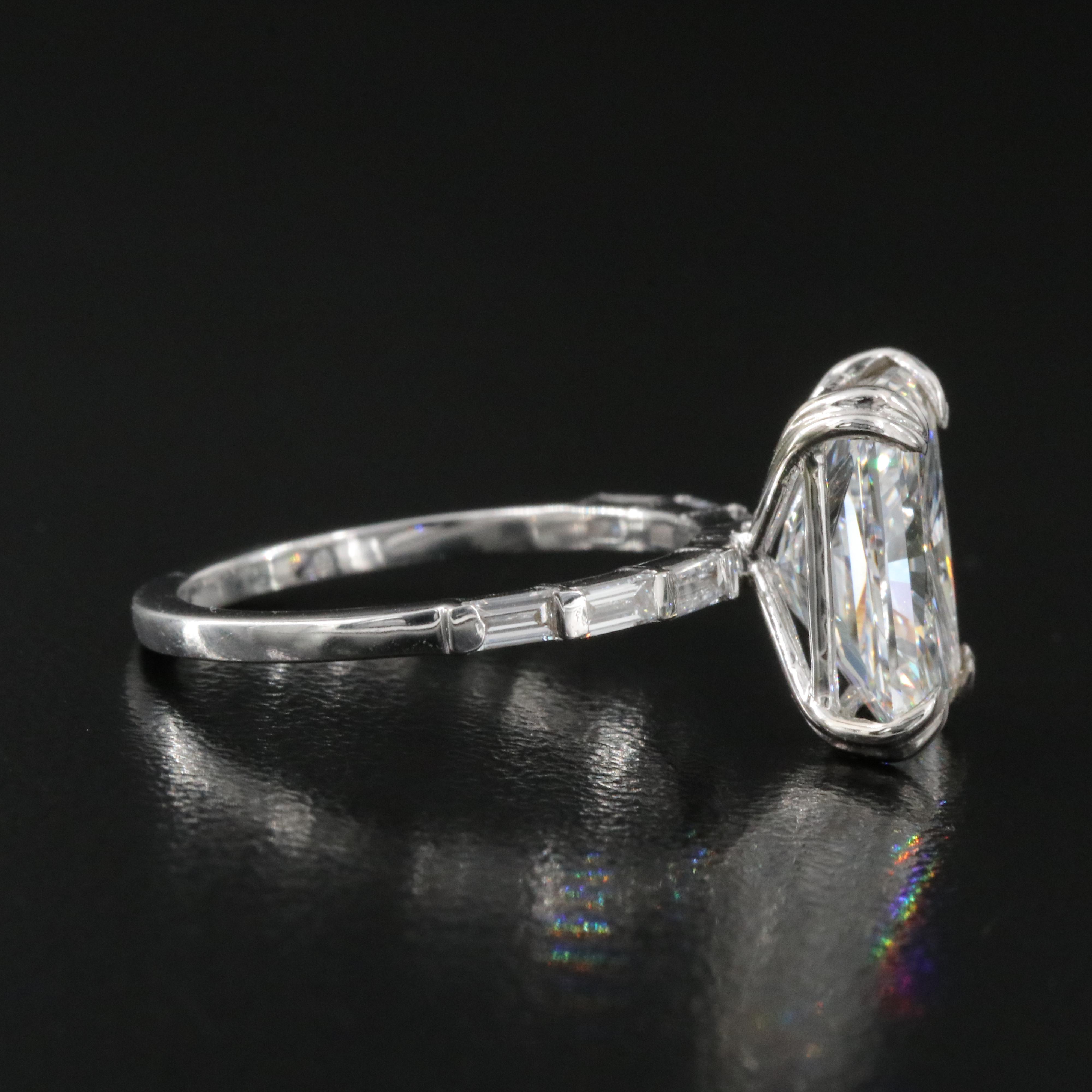 14K 4.32 CTW Lab Grown Diamond Ring with IGI Report