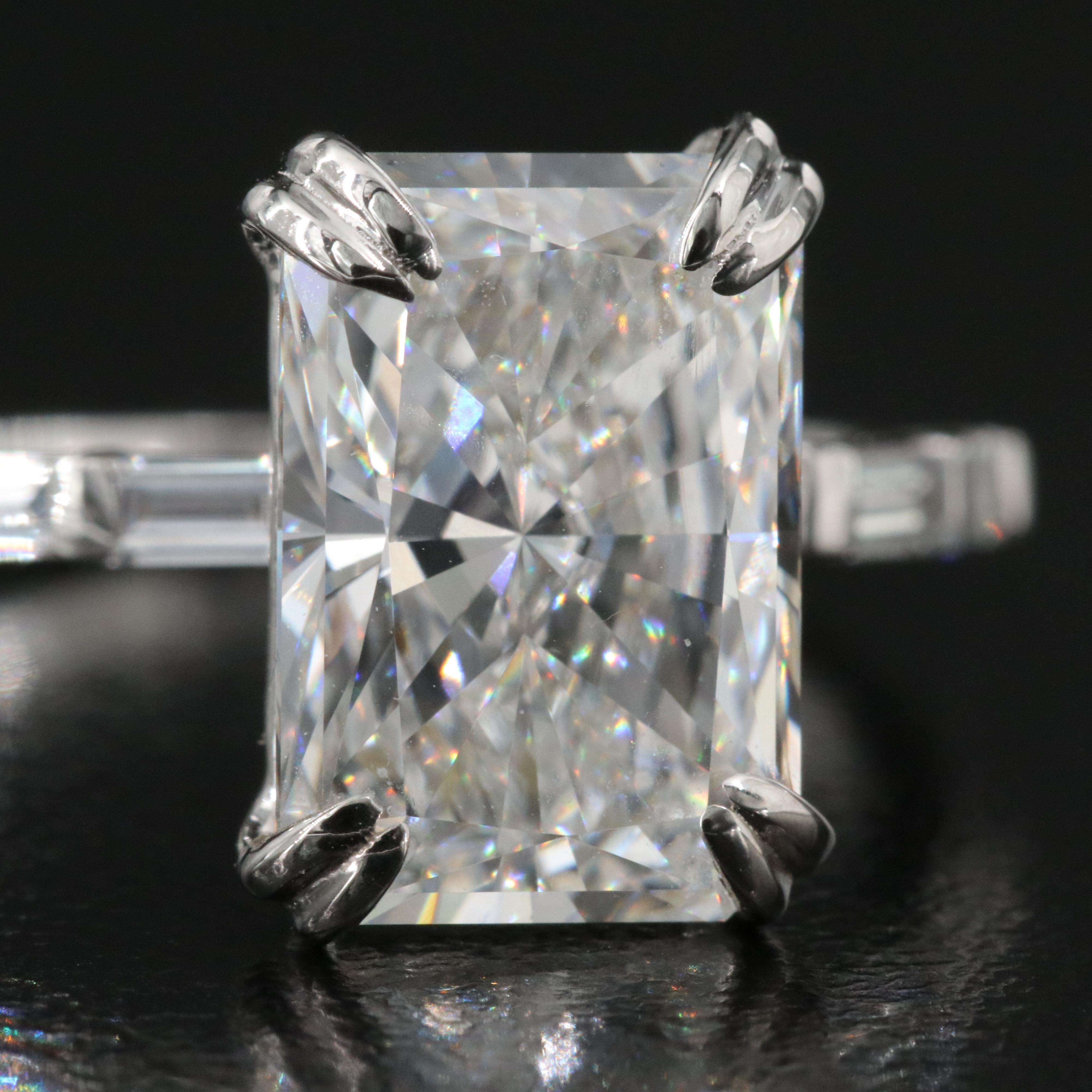 14K 4.32 CTW Lab Grown Diamond Ring with IGI Report