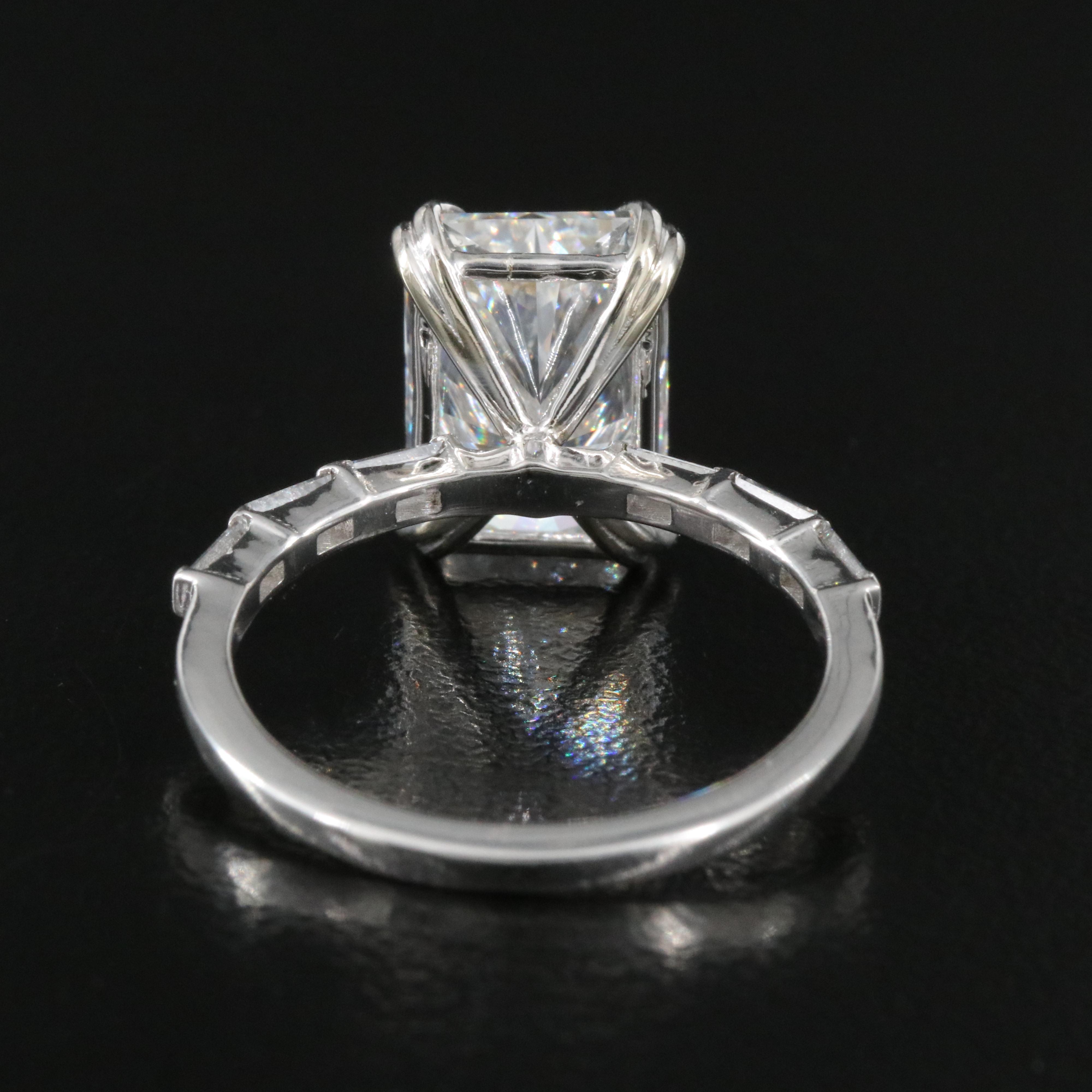 14K 4.32 CTW Lab Grown Diamond Ring with IGI Report
