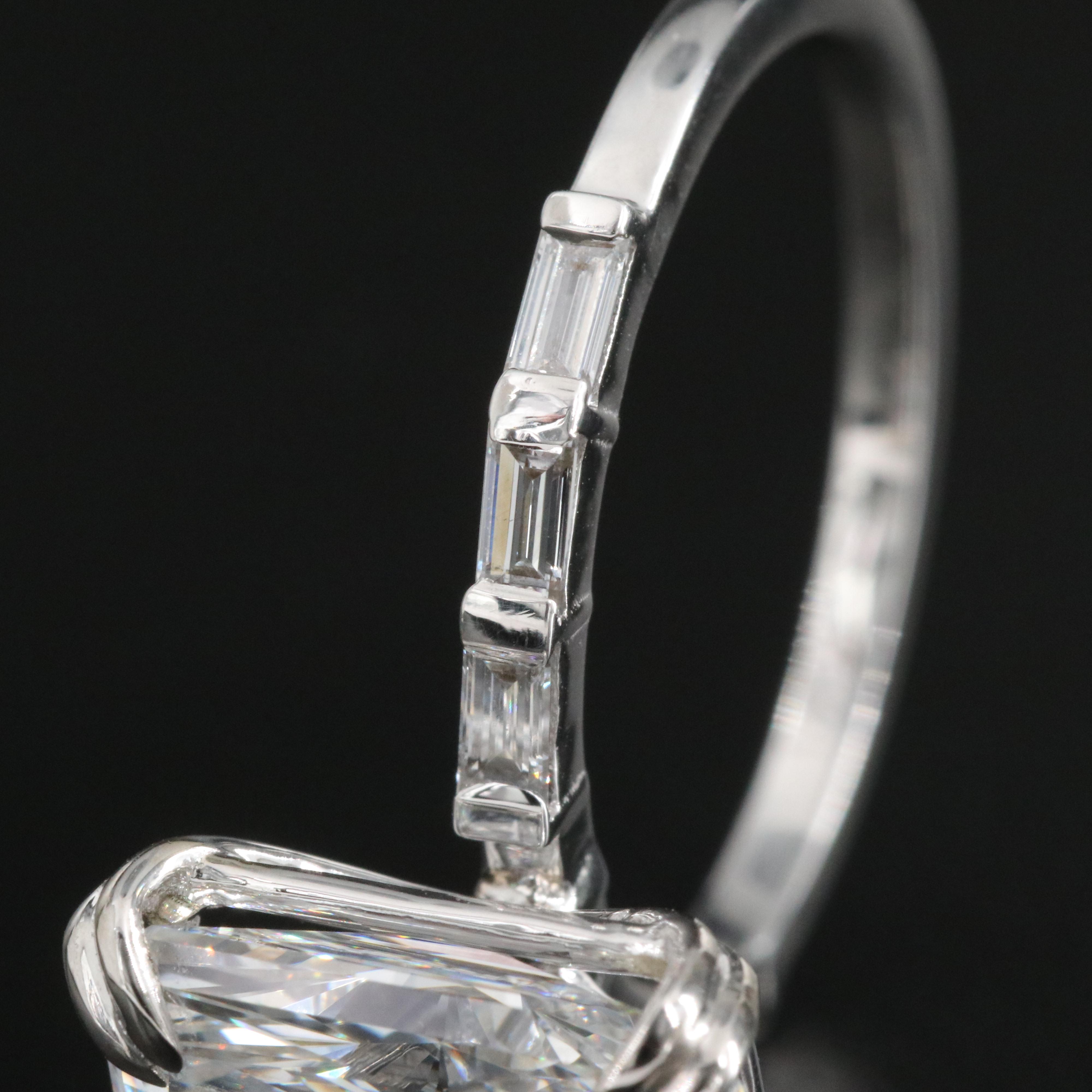 14K 4.32 CTW Lab Grown Diamond Ring with IGI Report