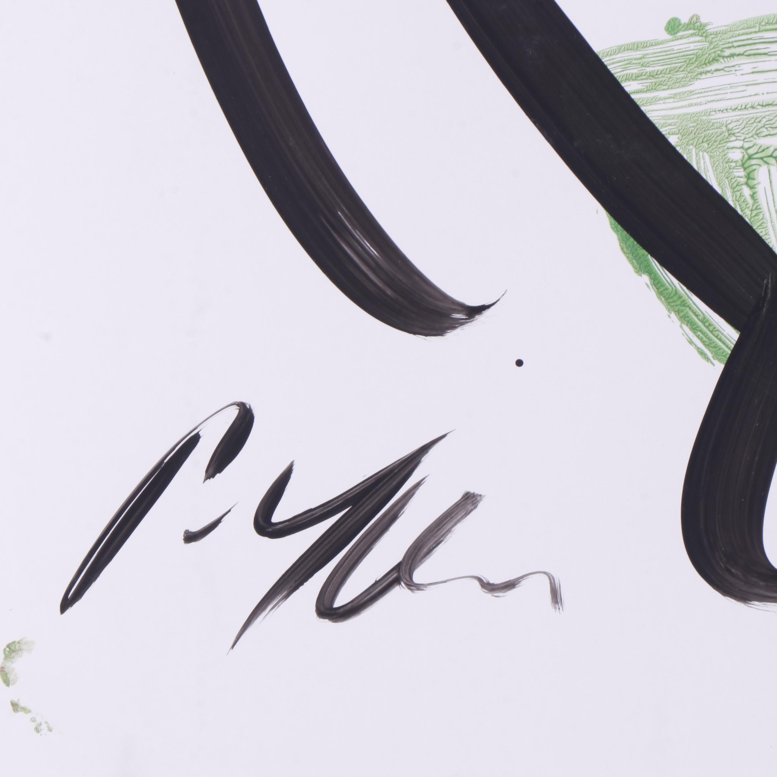 Peter Keil Abstract Portrait Composition Acrylic Painting