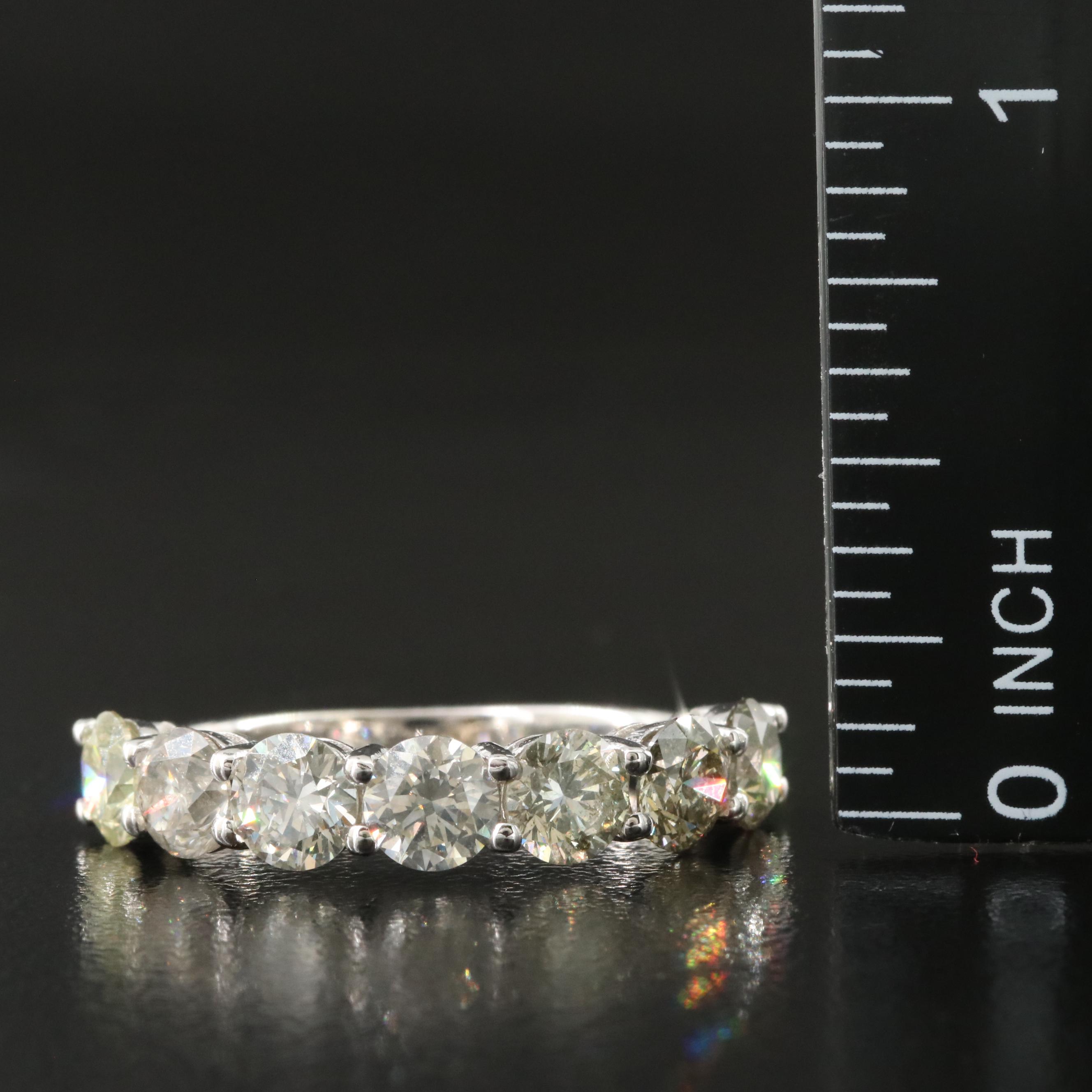 14K 3.00 CTW Diamond Ring with IGI Report and Fancy Color Diamonds