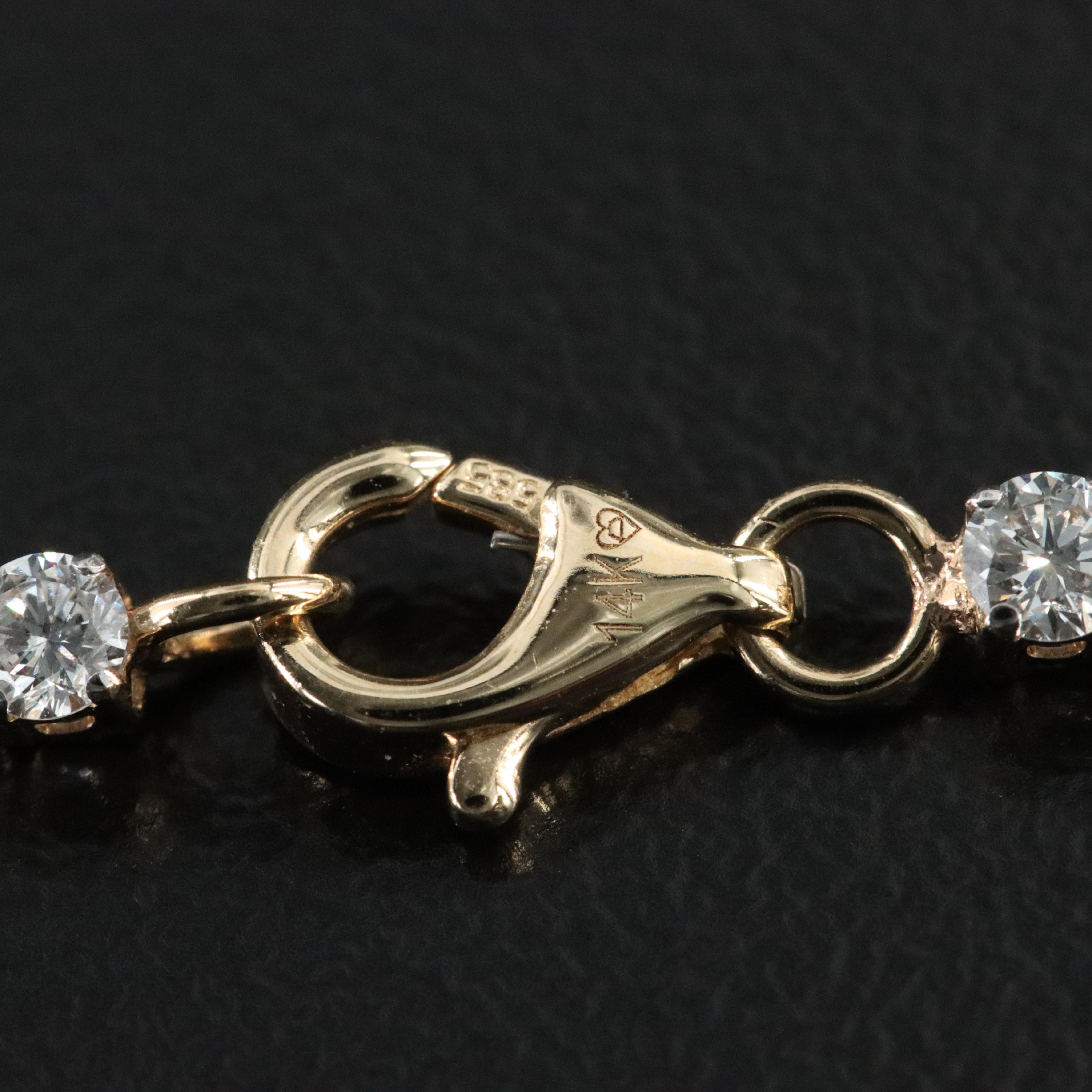 14K 9.00 CTW Lab Grown Diamond Necklace