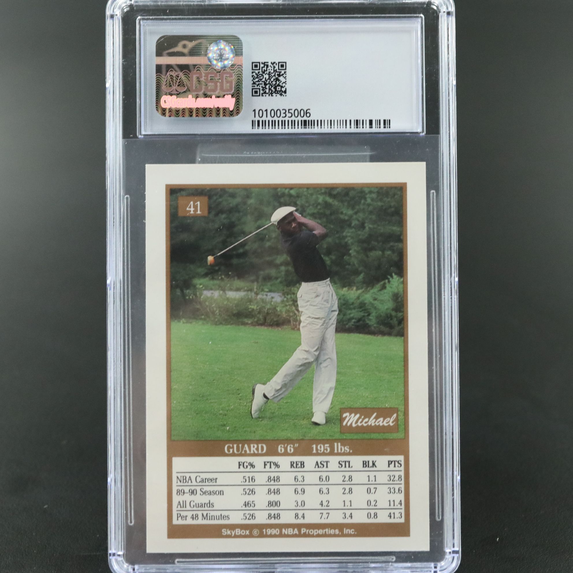 1990–91 Skybox Michael Jordan Chicago Bulls Basketball Card Graded CSG 9