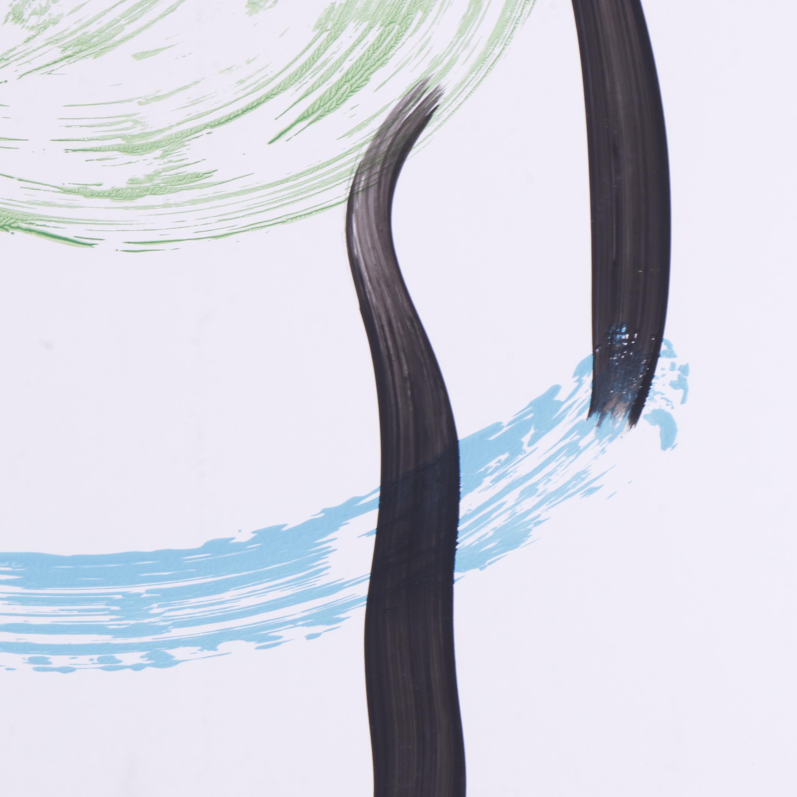 Peter Keil Abstract Portrait Composition Acrylic Painting