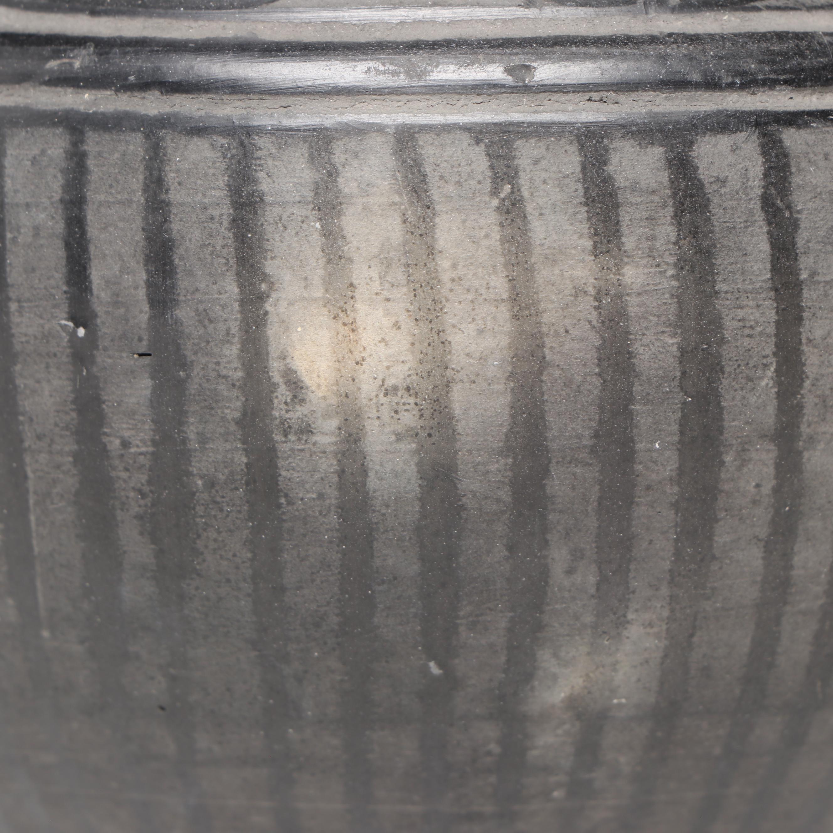 Artist Signed Blackware Ceramic Vases