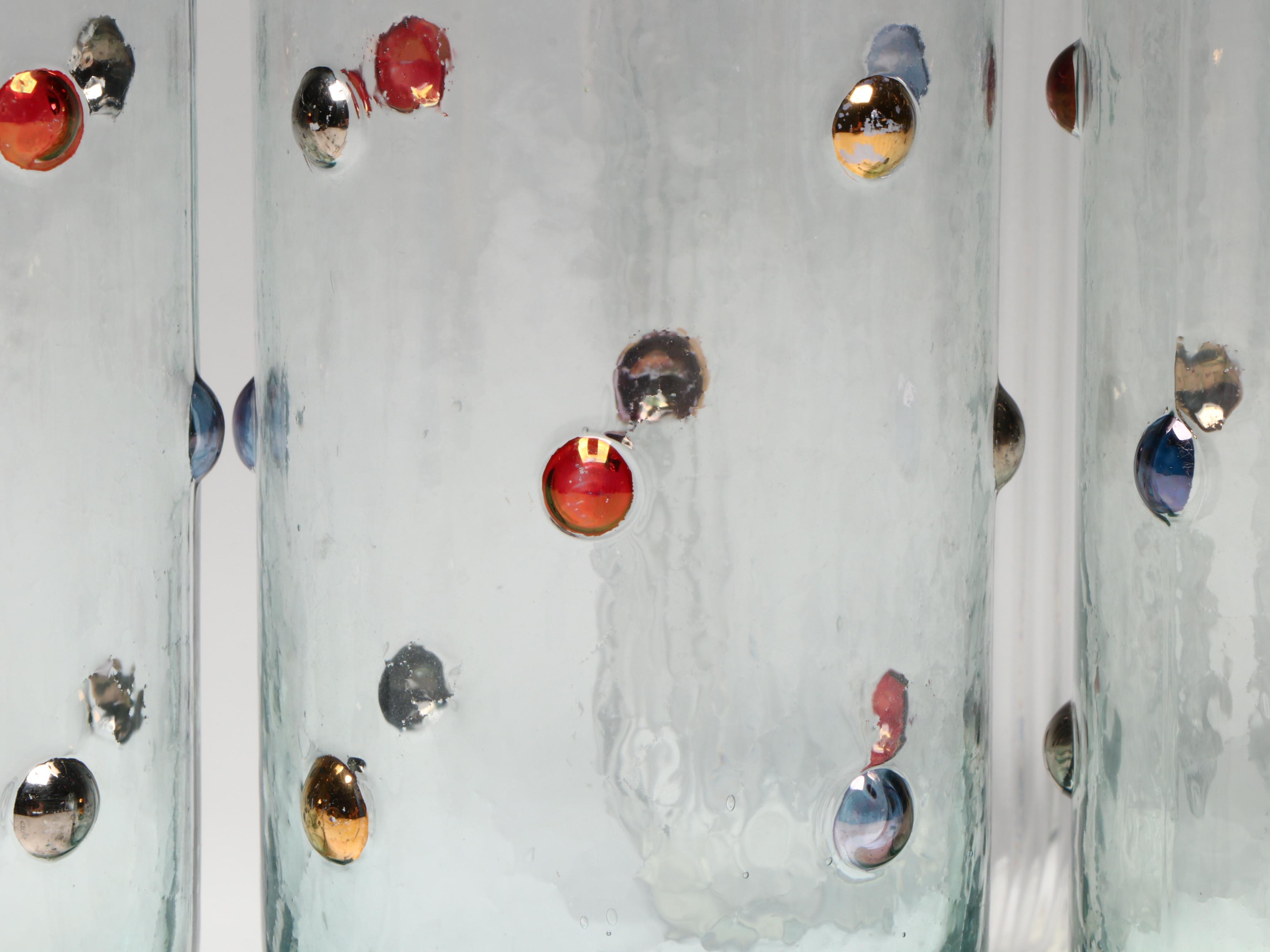 Etched Flared Rim with Other Glass Tumblers