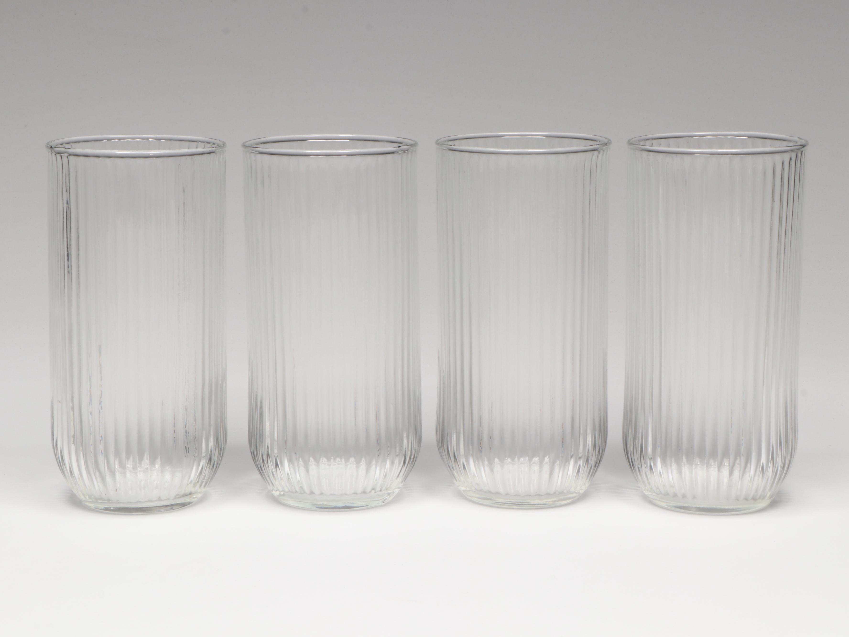 Etched Flared Rim with Other Glass Tumblers