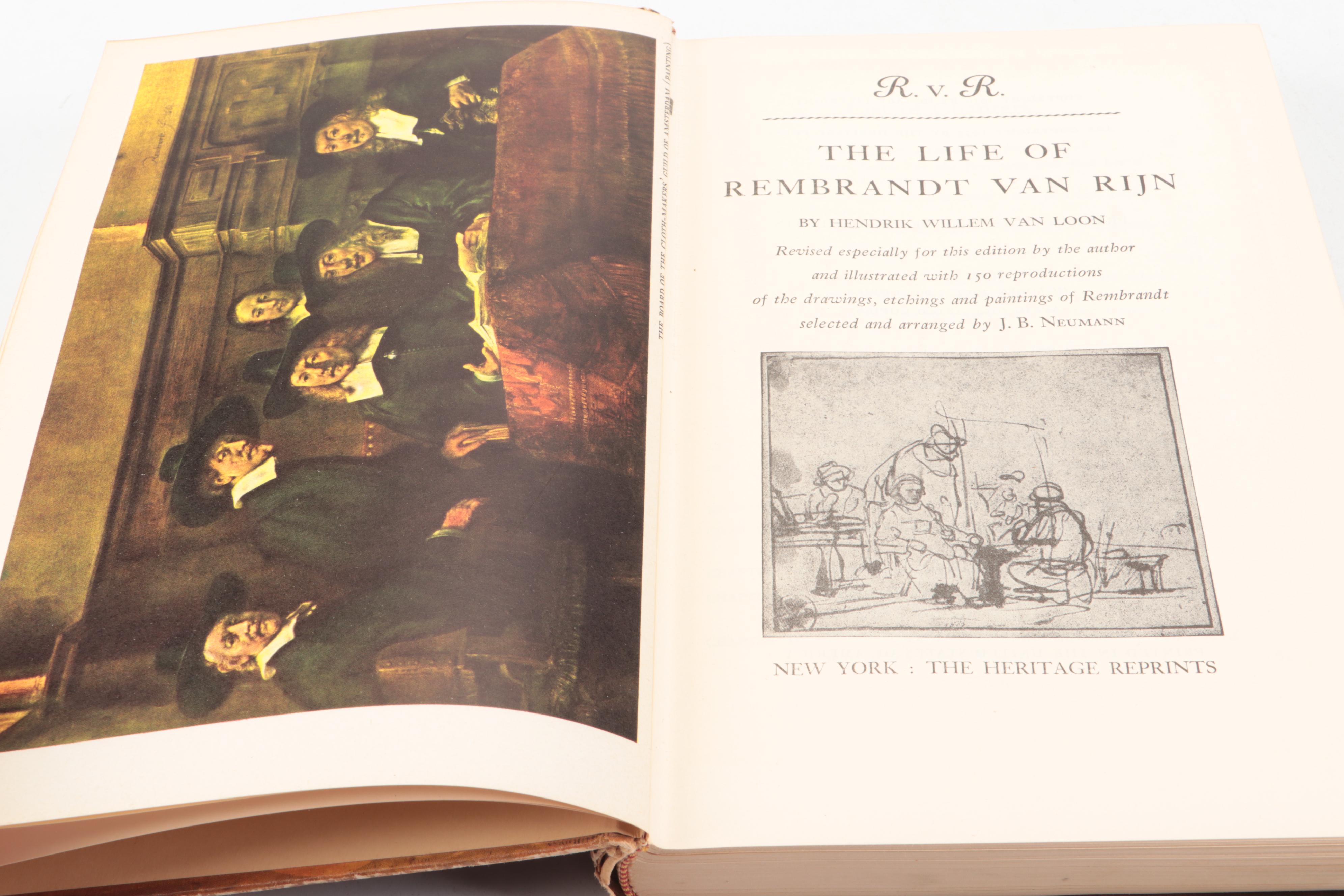 "The Life of Rembrandt van Rijn" by Hendrik Willem van Loon, 1954