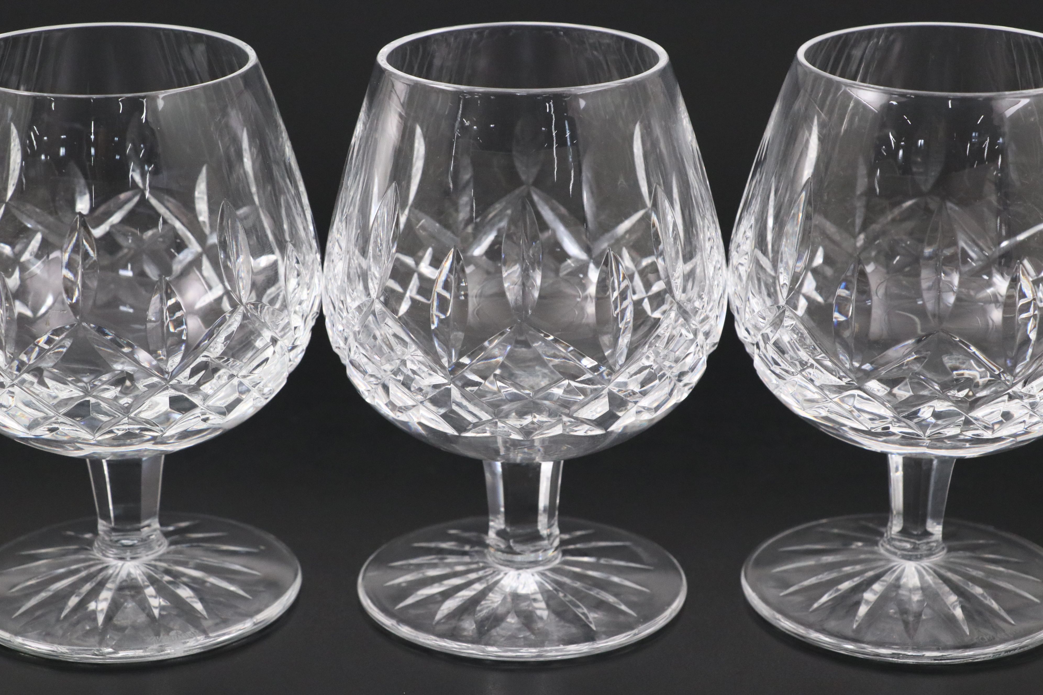 Waterford Crystal "Lismore" Brandy Glasses