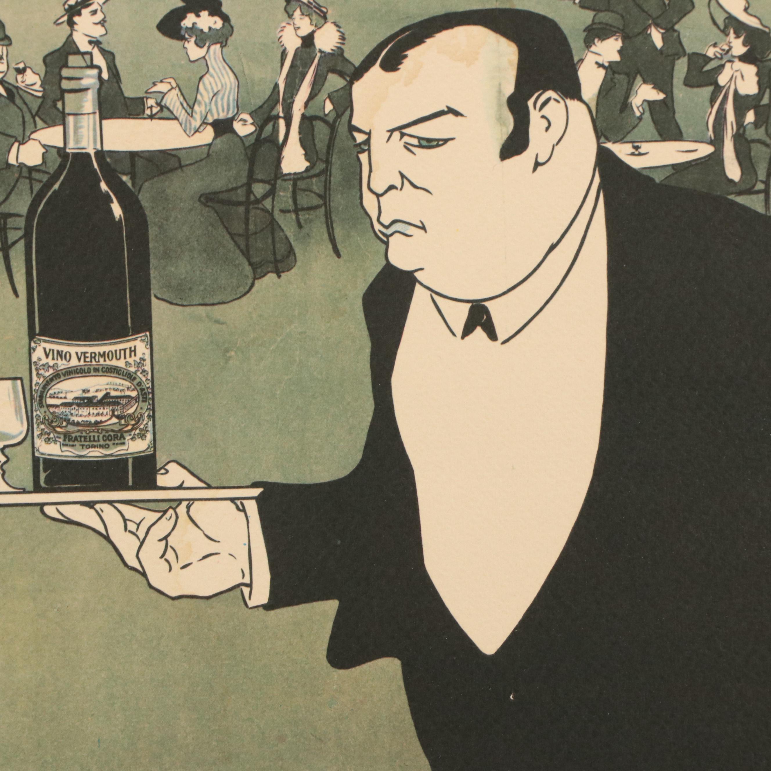 Folkloric Art Gallery Lithographic Poster with Offset After Franz Laskoff