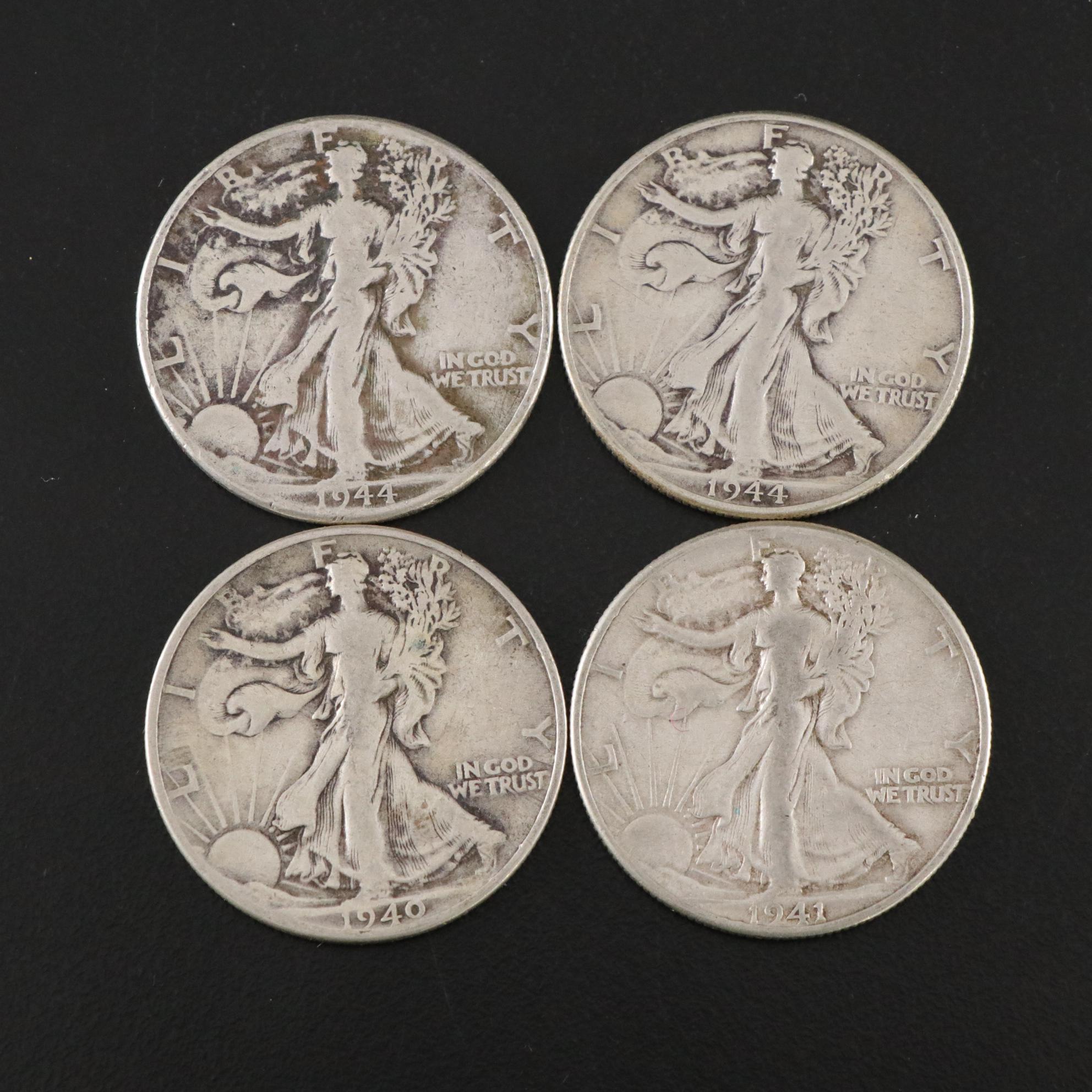 Twenty-Five Walking Liberty Silver Half Dollars