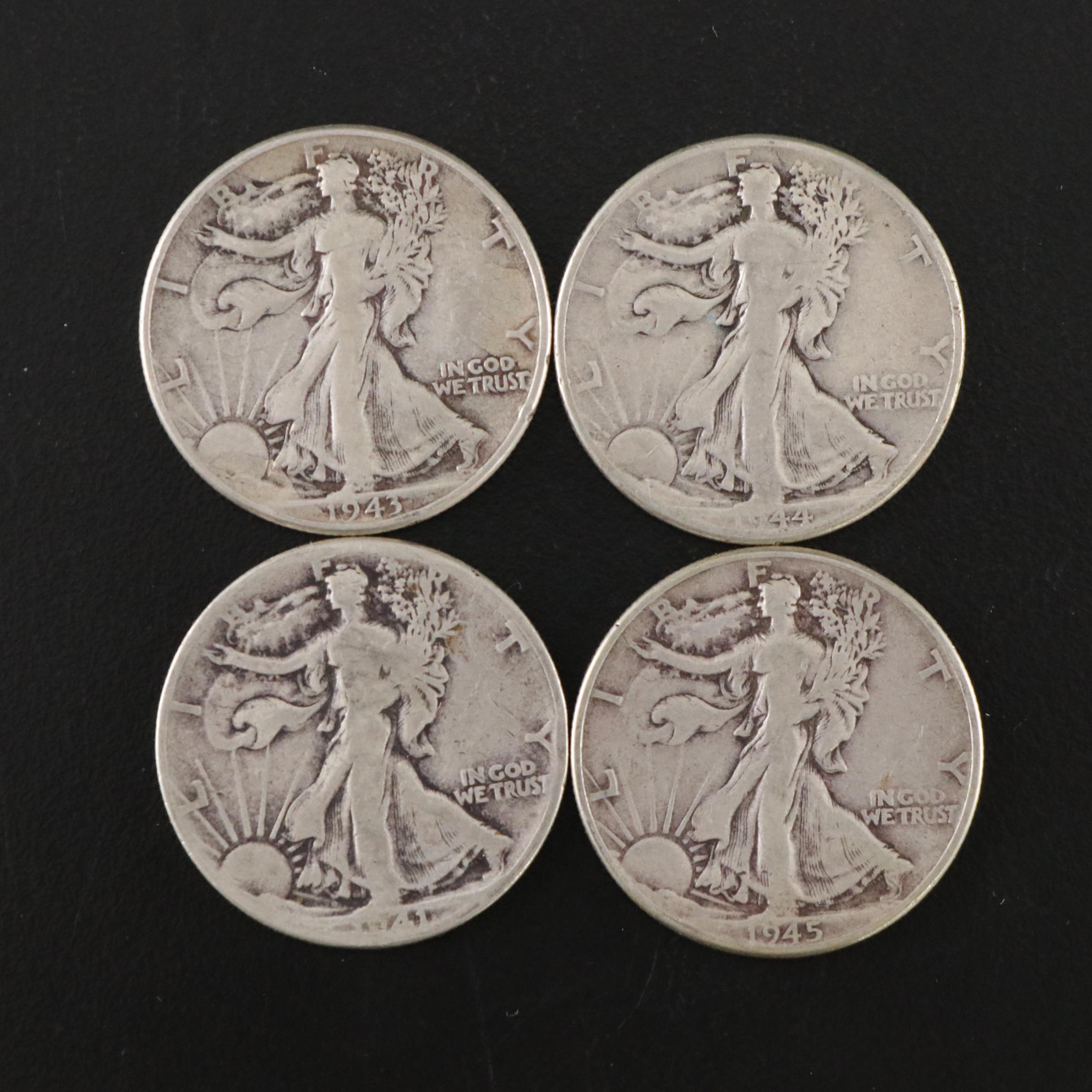 Twenty-Five Walking Liberty Silver Half Dollars