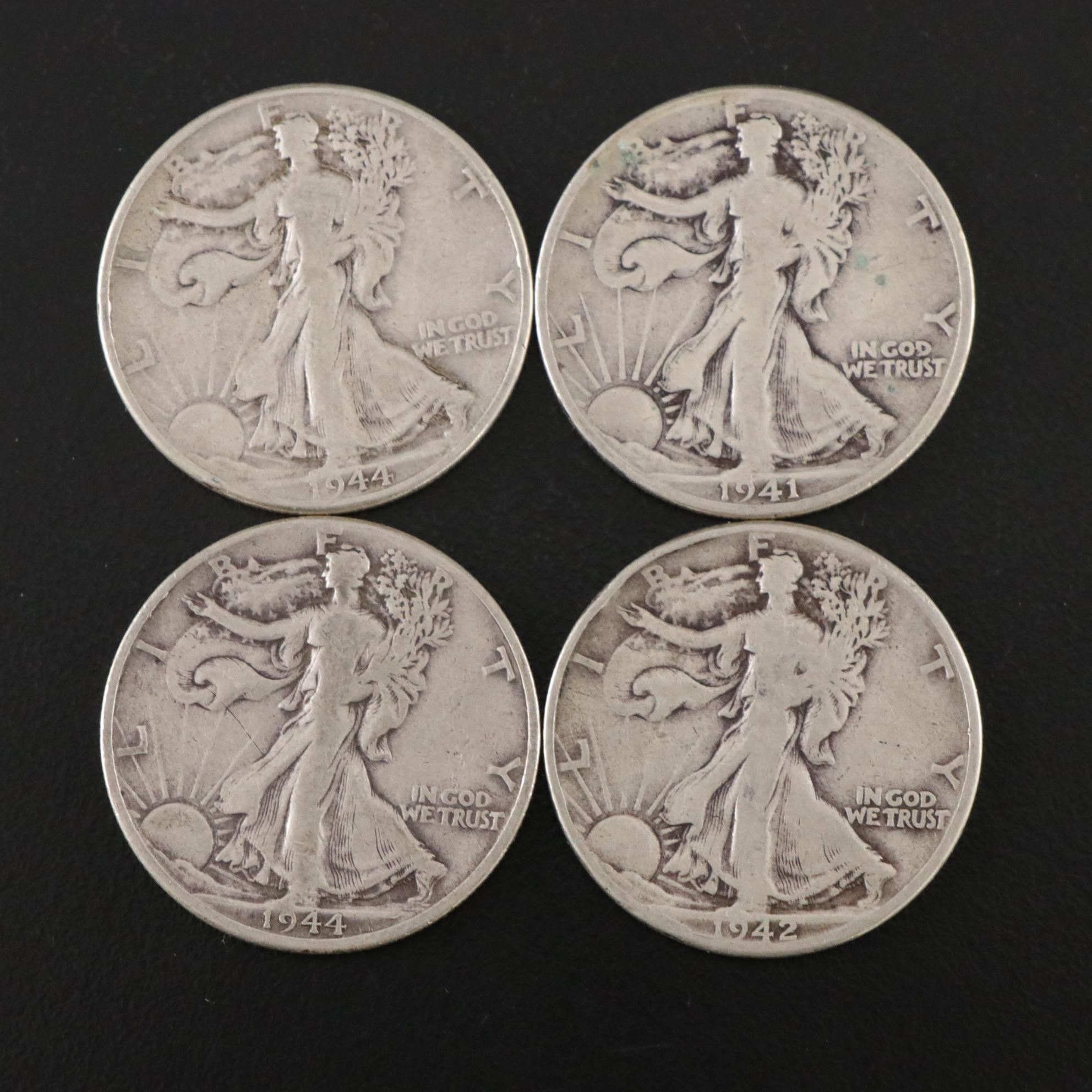 Twenty-Five Walking Liberty Silver Half Dollars