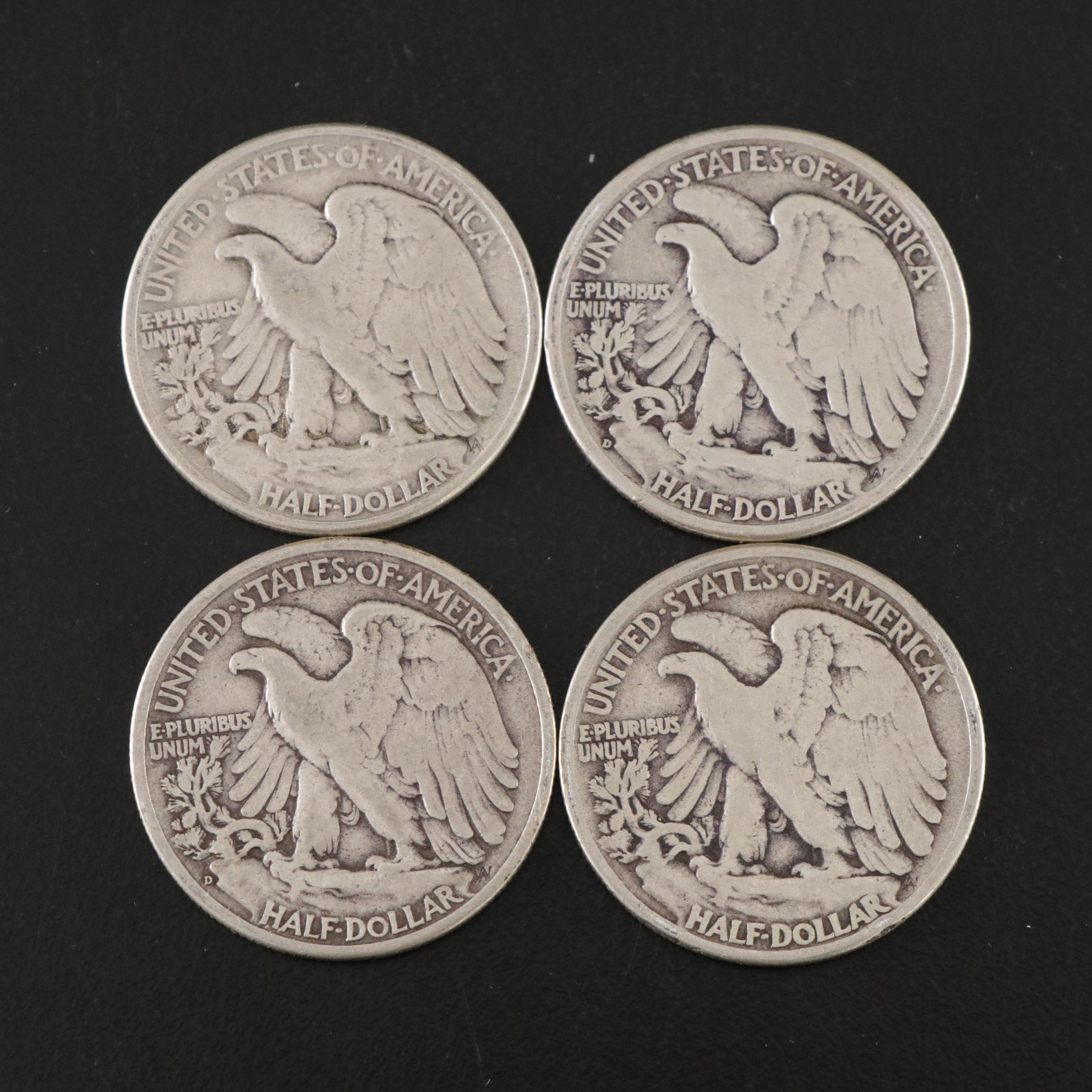 Twenty-Five Walking Liberty Silver Half Dollars