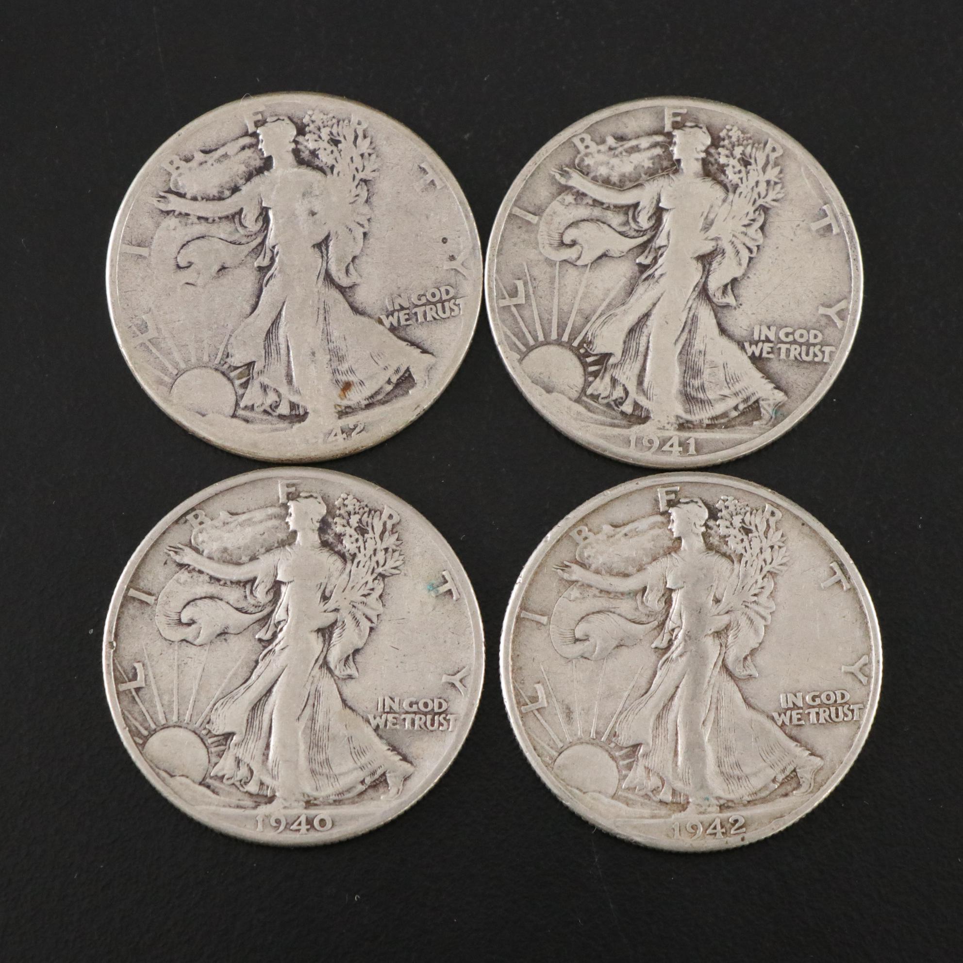 Twenty-Five Walking Liberty Silver Half Dollars