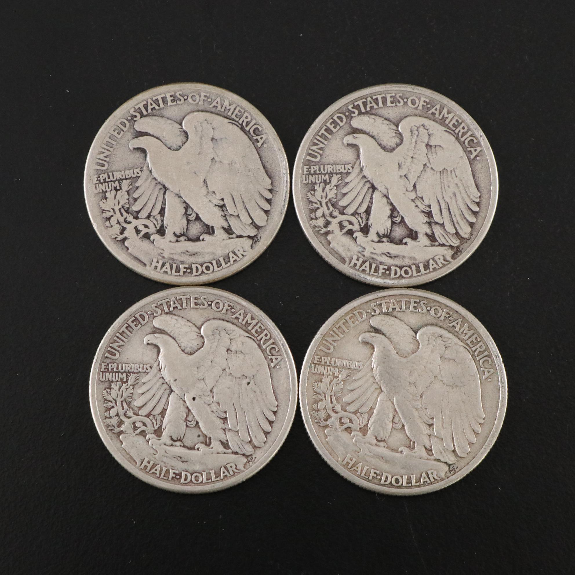 Twenty-Five Walking Liberty Silver Half Dollars