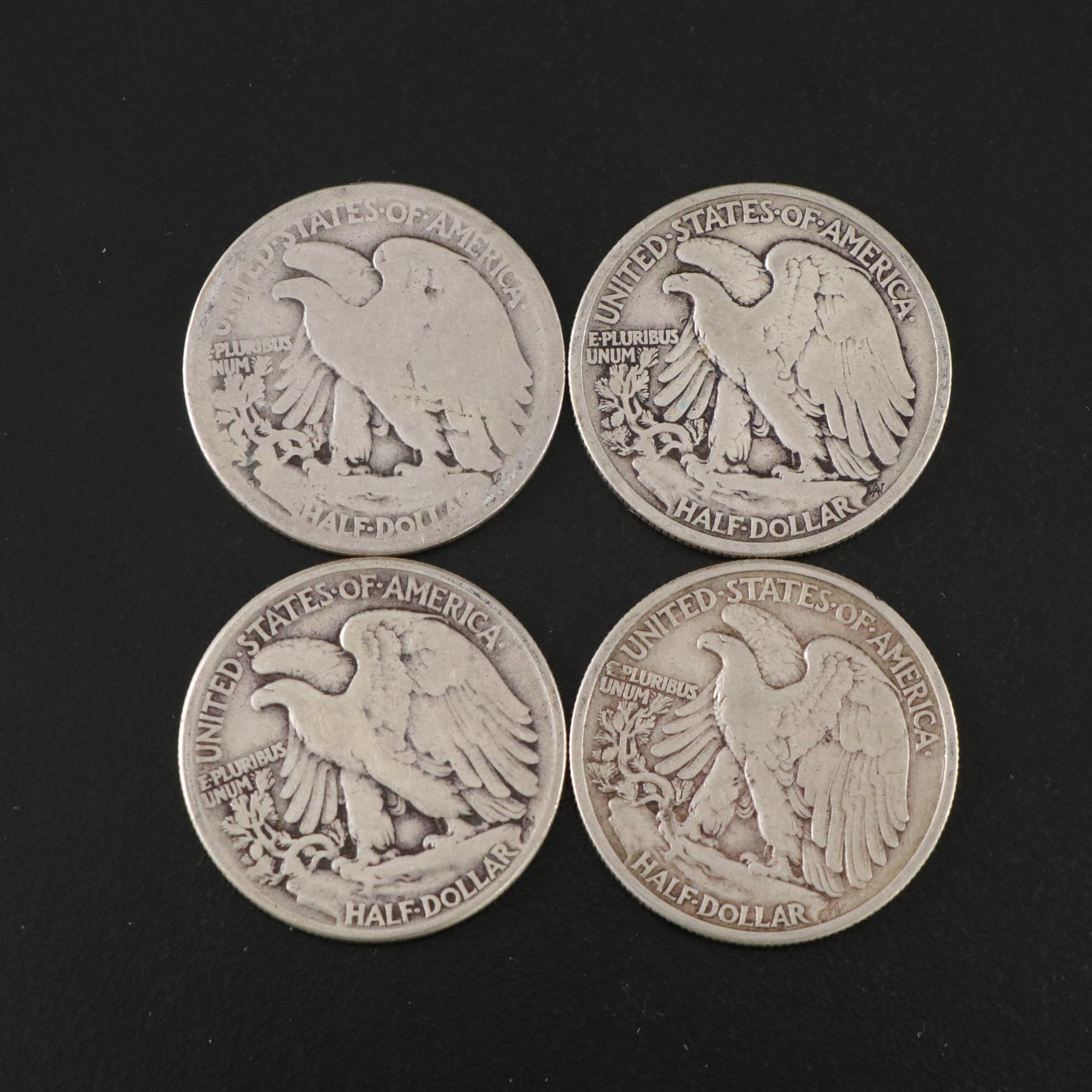 Twenty-Five Walking Liberty Silver Half Dollars