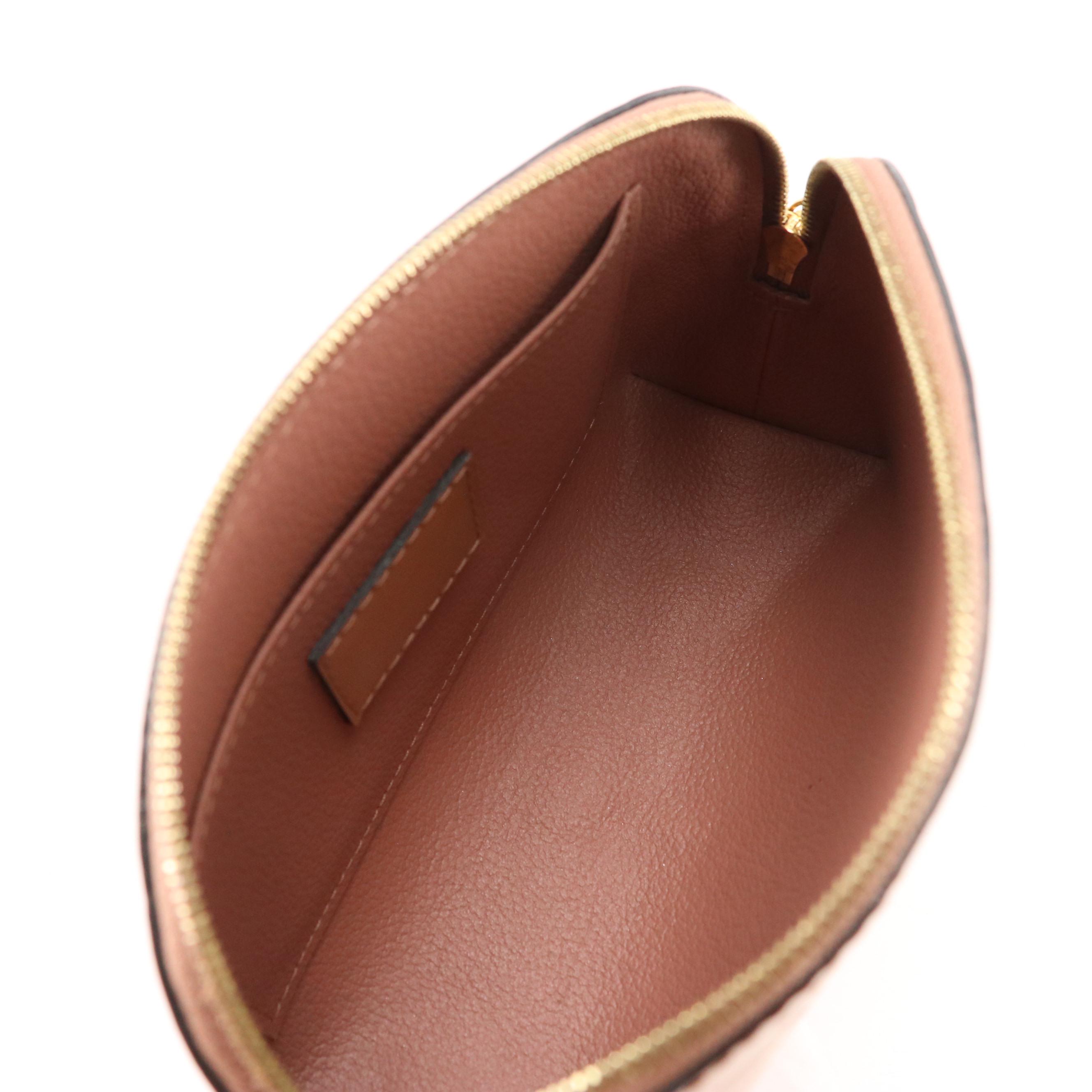 Louis Vuitton Cosmetics Pochette in Noisette Monogram Vernis