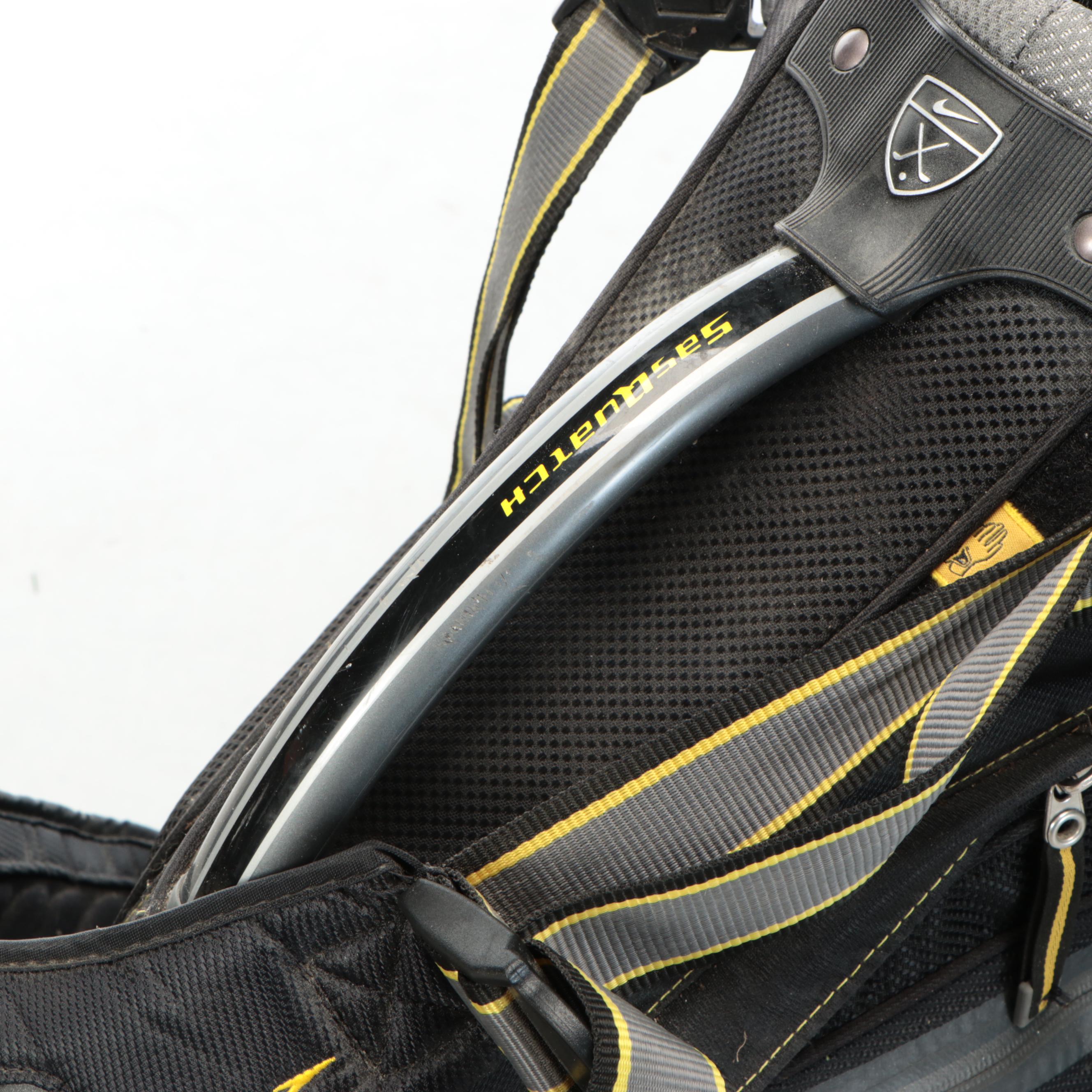Nike SQ Golf Bag with Cleveland, Warrior, and Hibore Golf Clubs