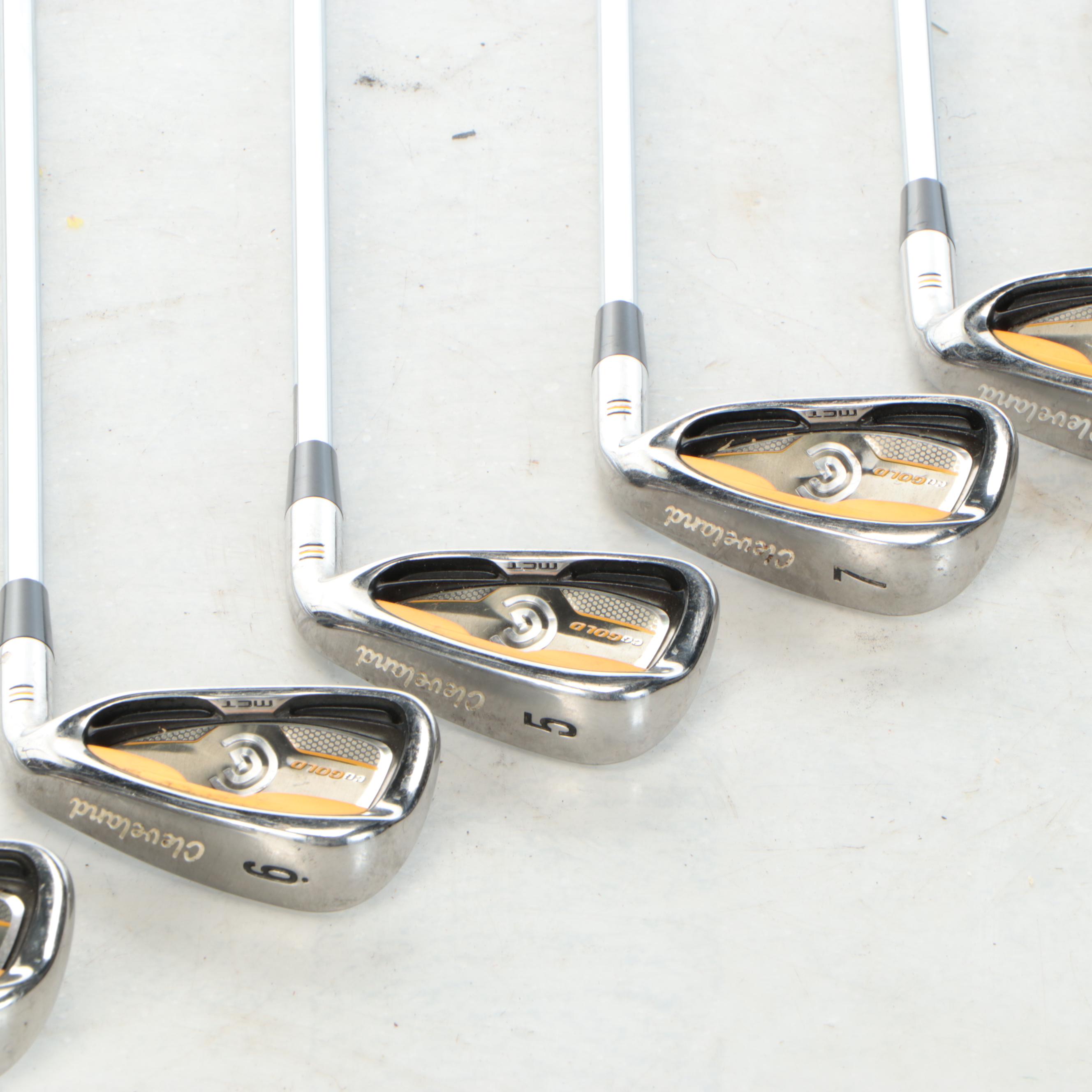 Nike SQ Golf Bag with Cleveland, Warrior, and Hibore Golf Clubs