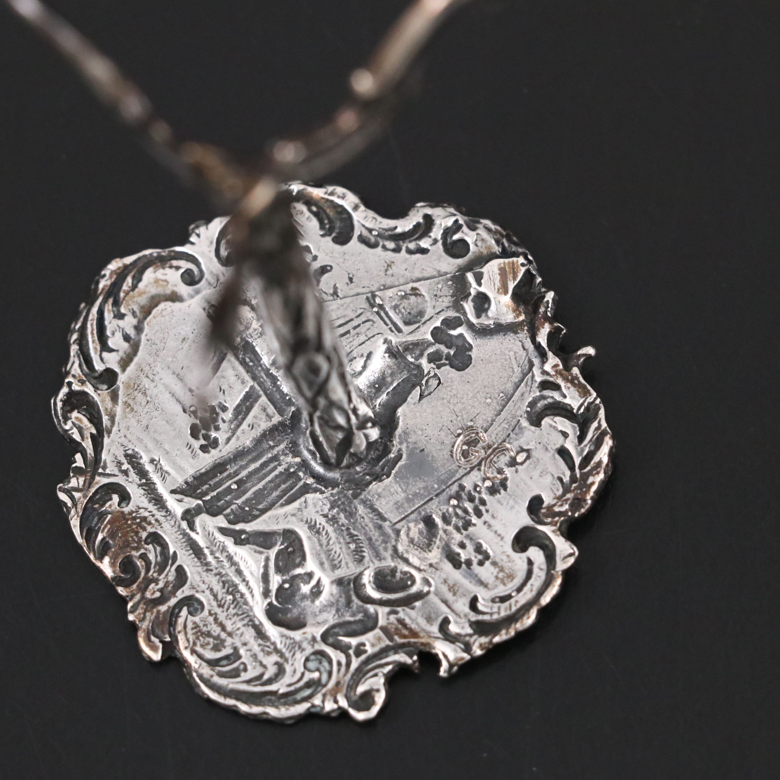 Antique Dutch Baroque Style Sterling Silver Miniature Table