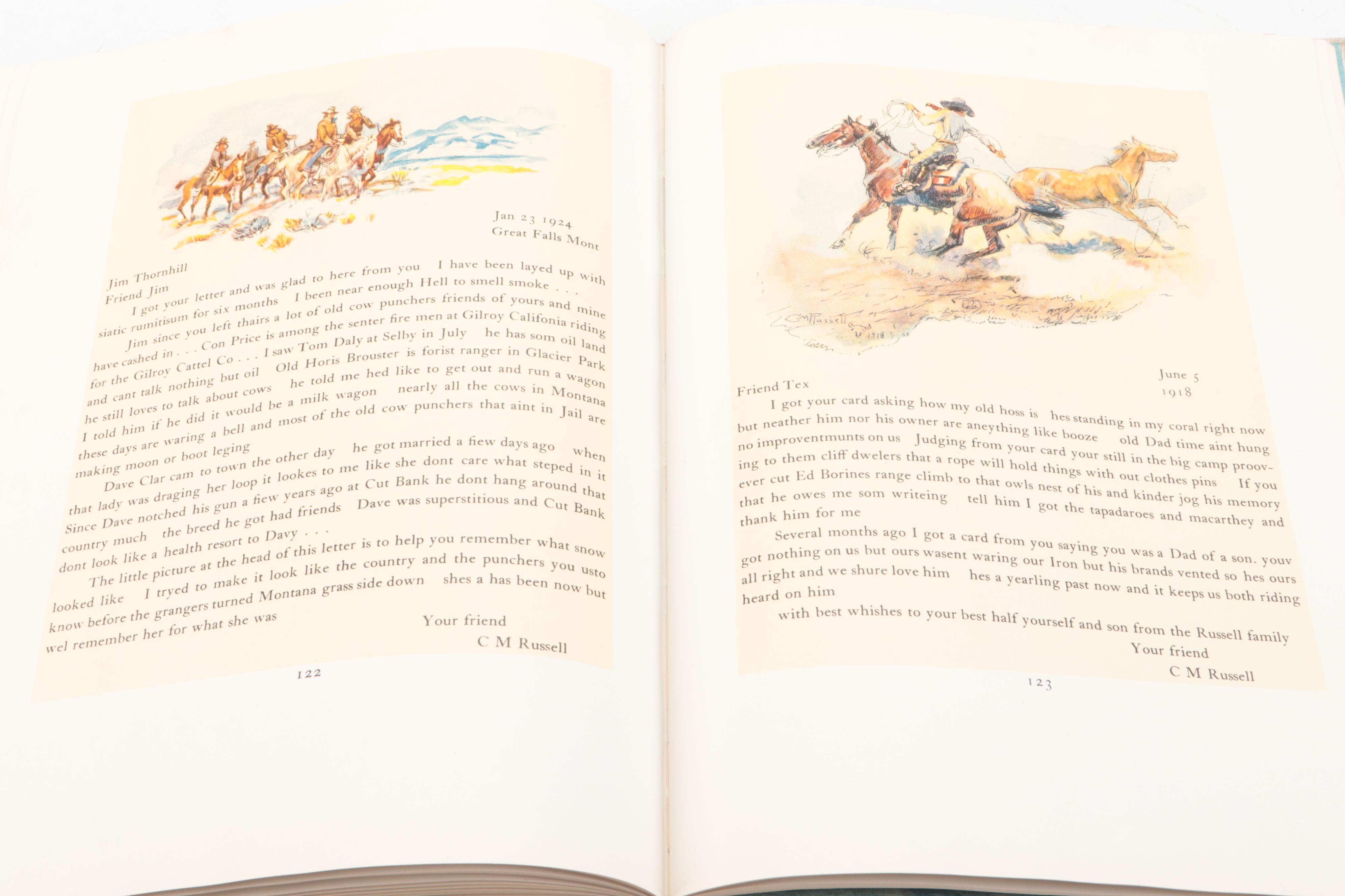 First Printing "Good Medicine: The Illustrated Letters of Charles M. Russell"