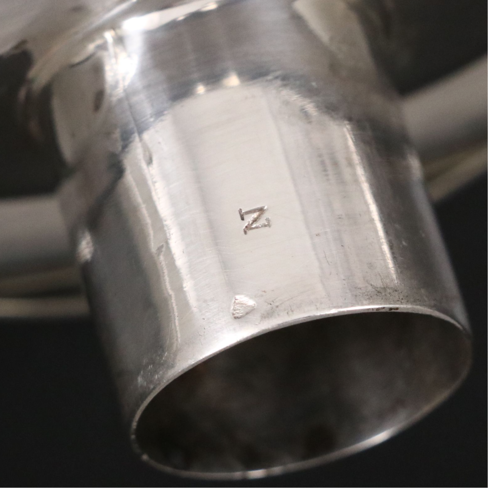 Antique Ellis-Barker Silver Plate Candlesticks Sold By J.E. Caldwell