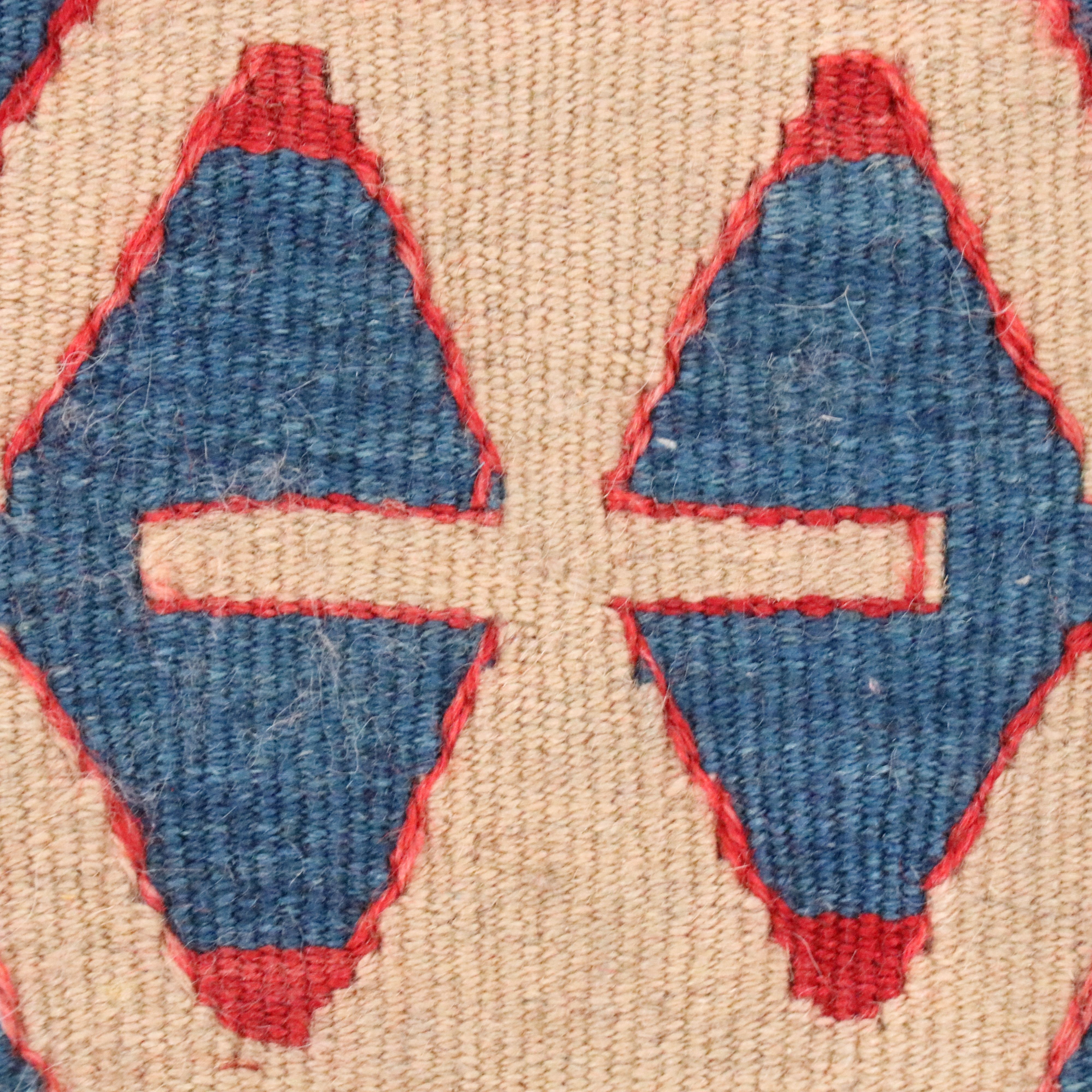 3'7 x 6'1 Handwoven Turkish Bergama Kilim Area Rug