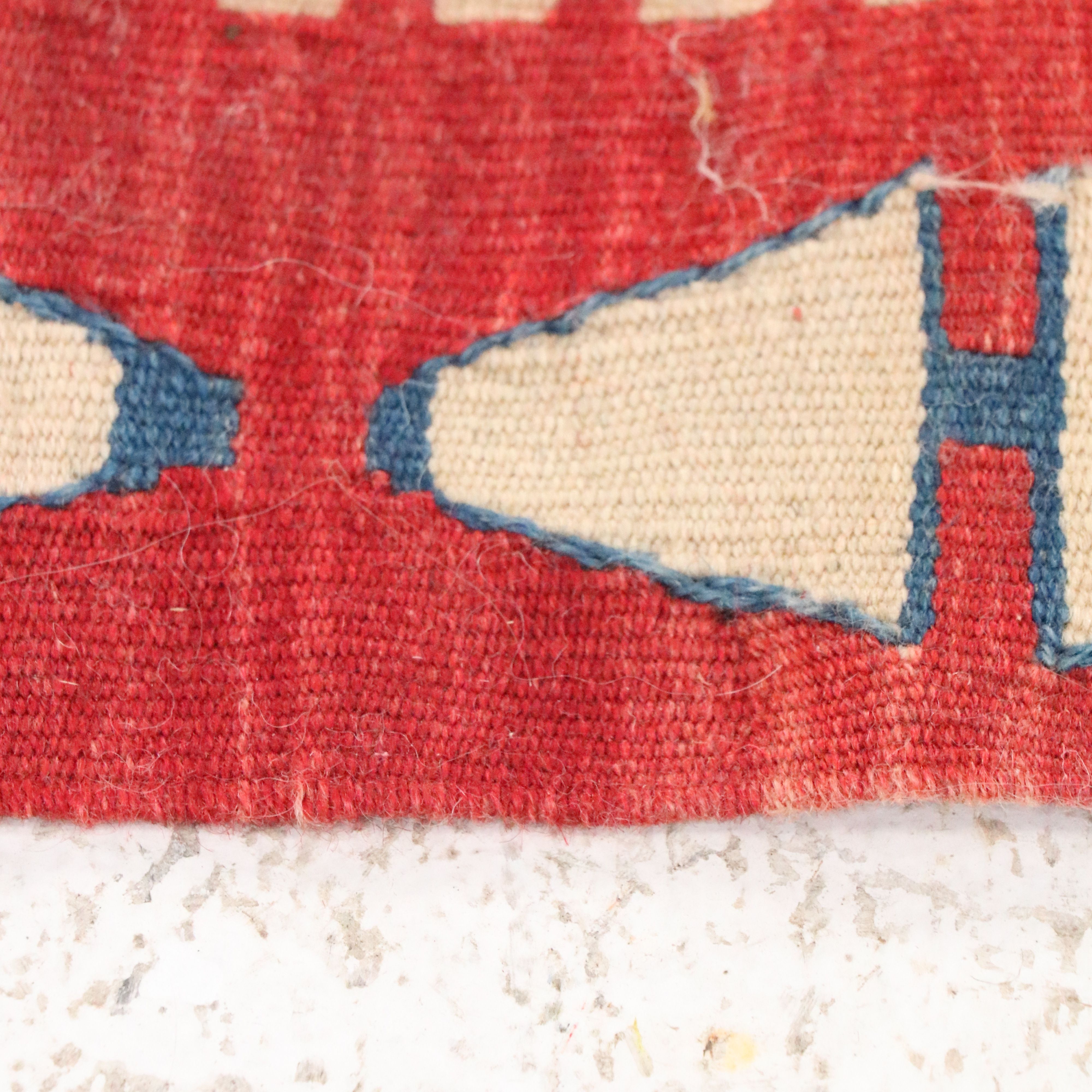 3'7 x 6'1 Handwoven Turkish Bergama Kilim Area Rug