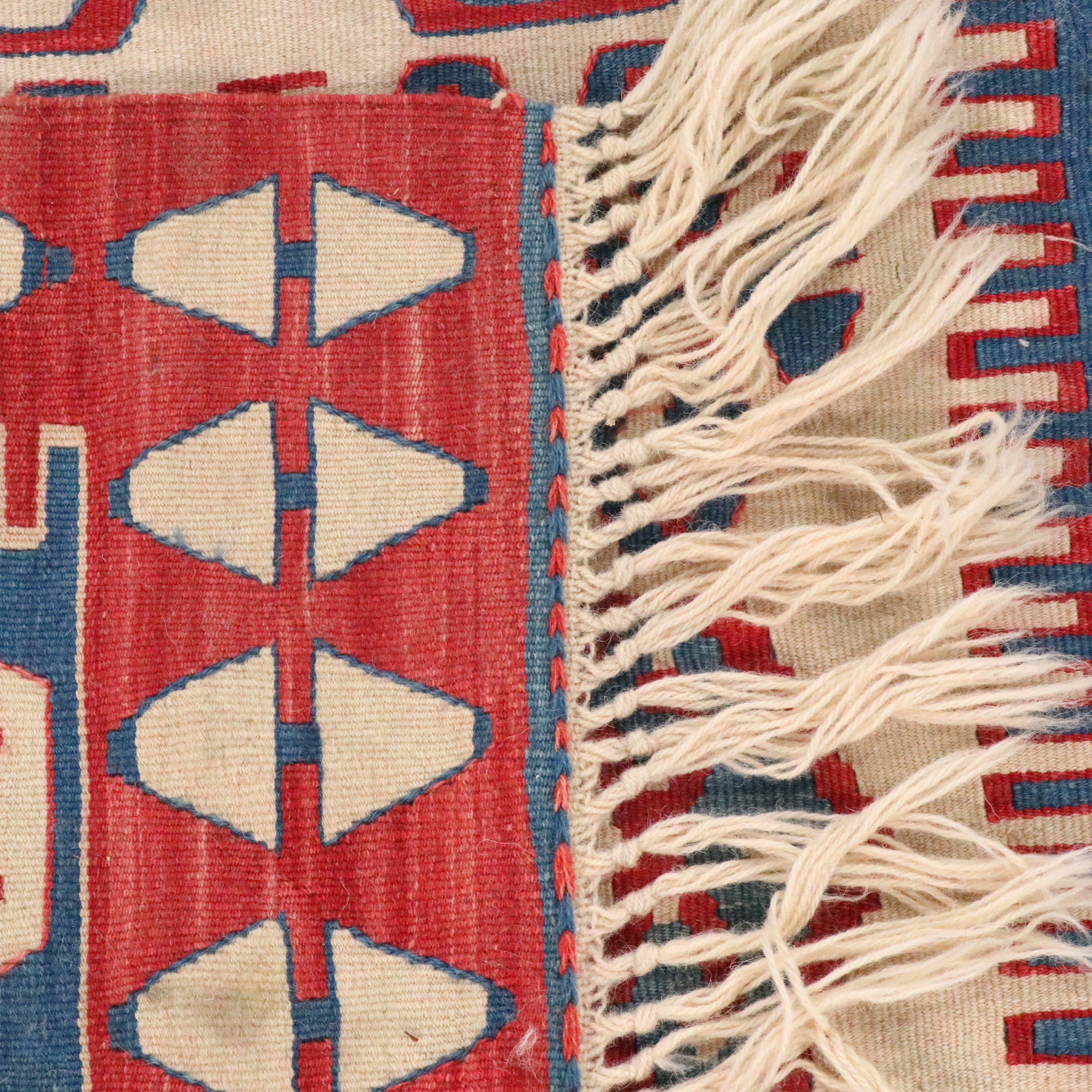 3'7 x 6'1 Handwoven Turkish Bergama Kilim Area Rug
