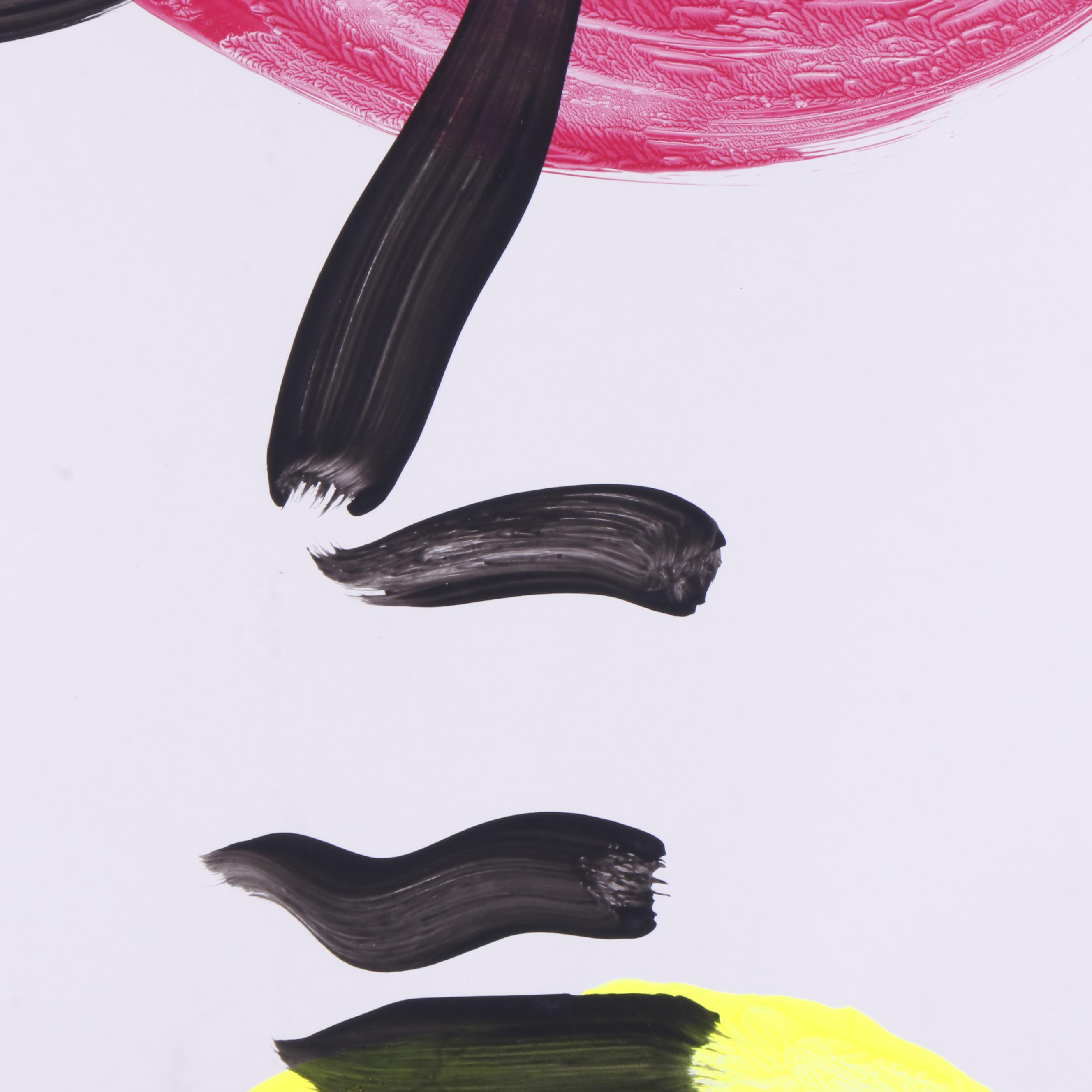 Peter Keil Abstract Portrait Composition Acrylic Painting