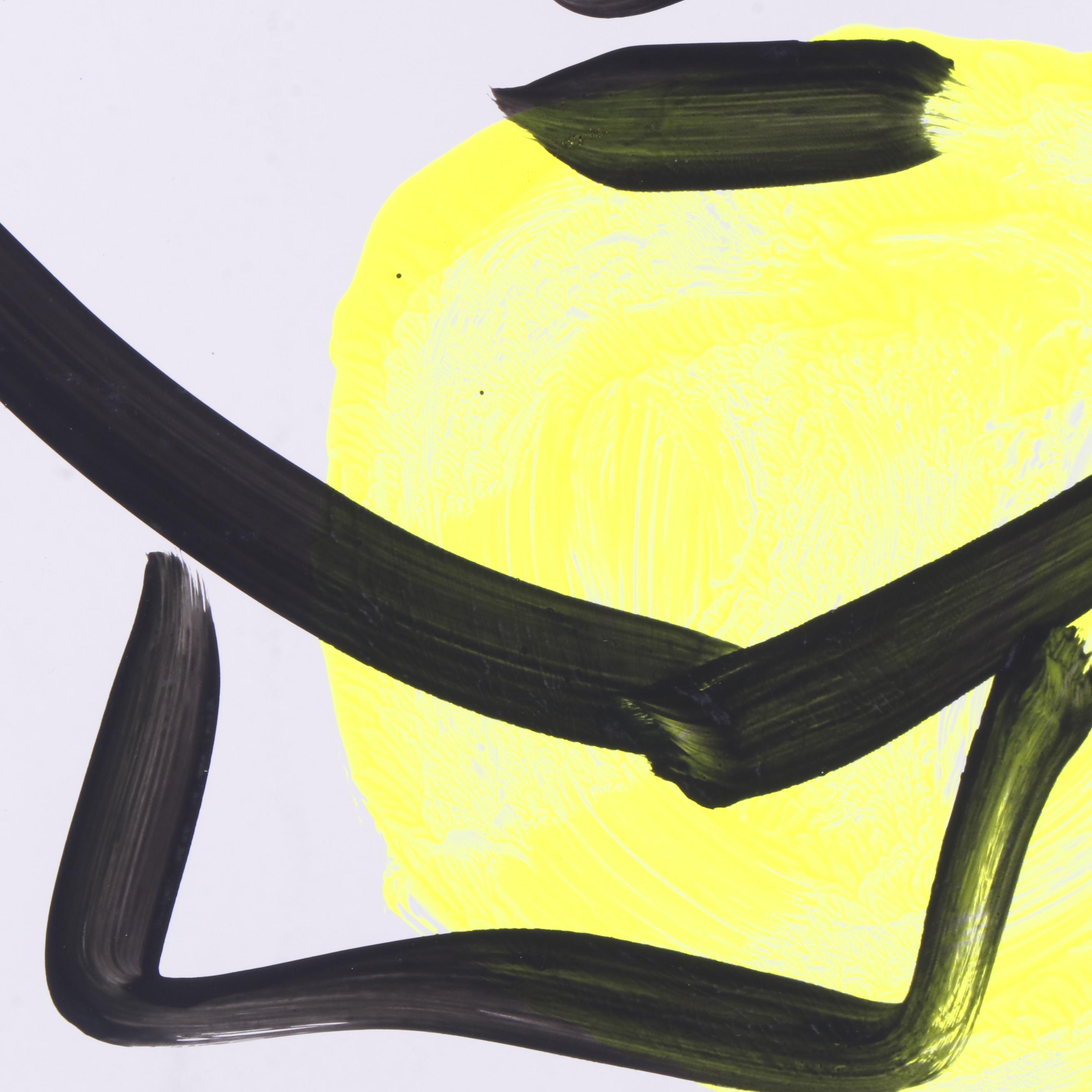 Peter Keil Abstract Portrait Composition Acrylic Painting