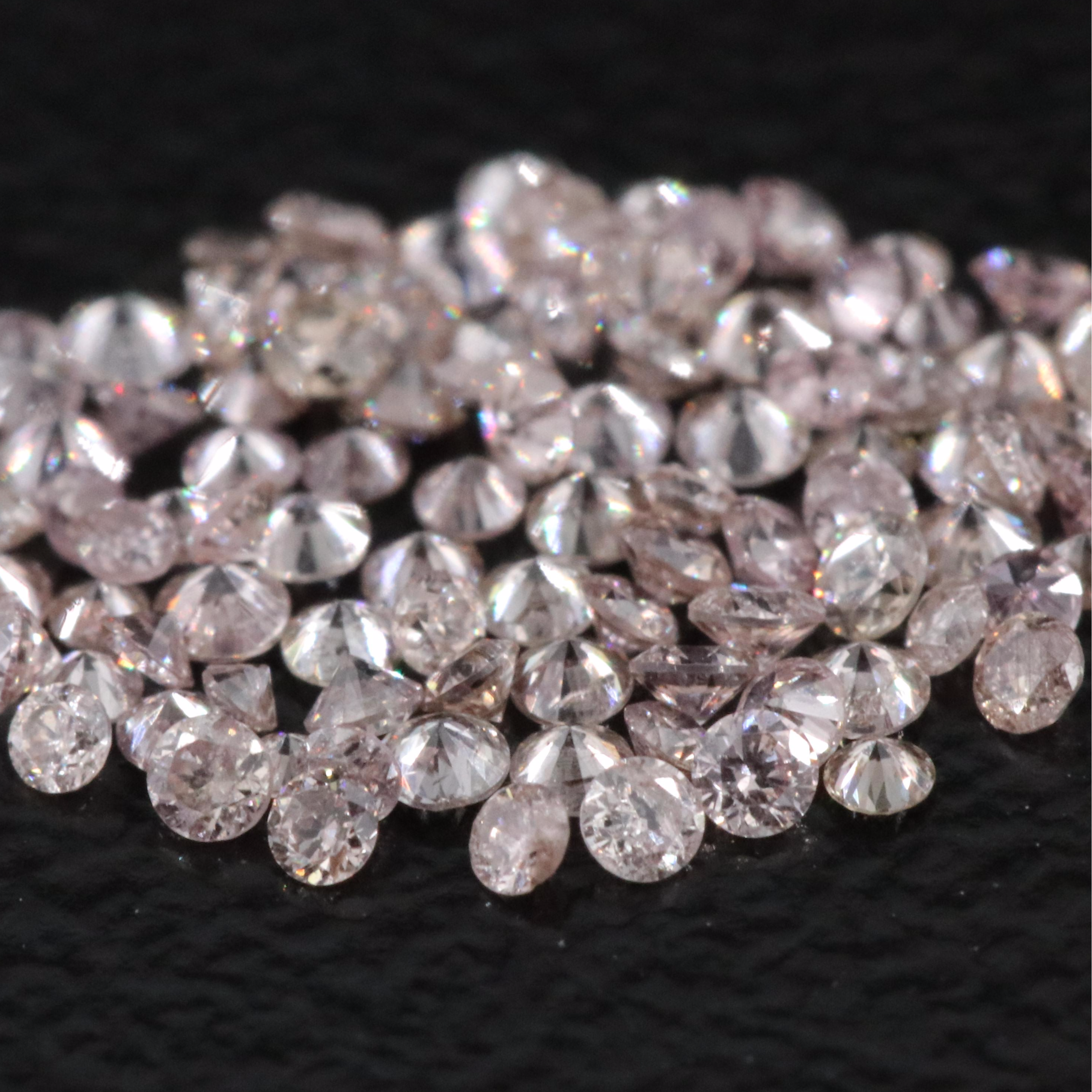 Loose 0.75 CTW Light Pink Diamond Lot