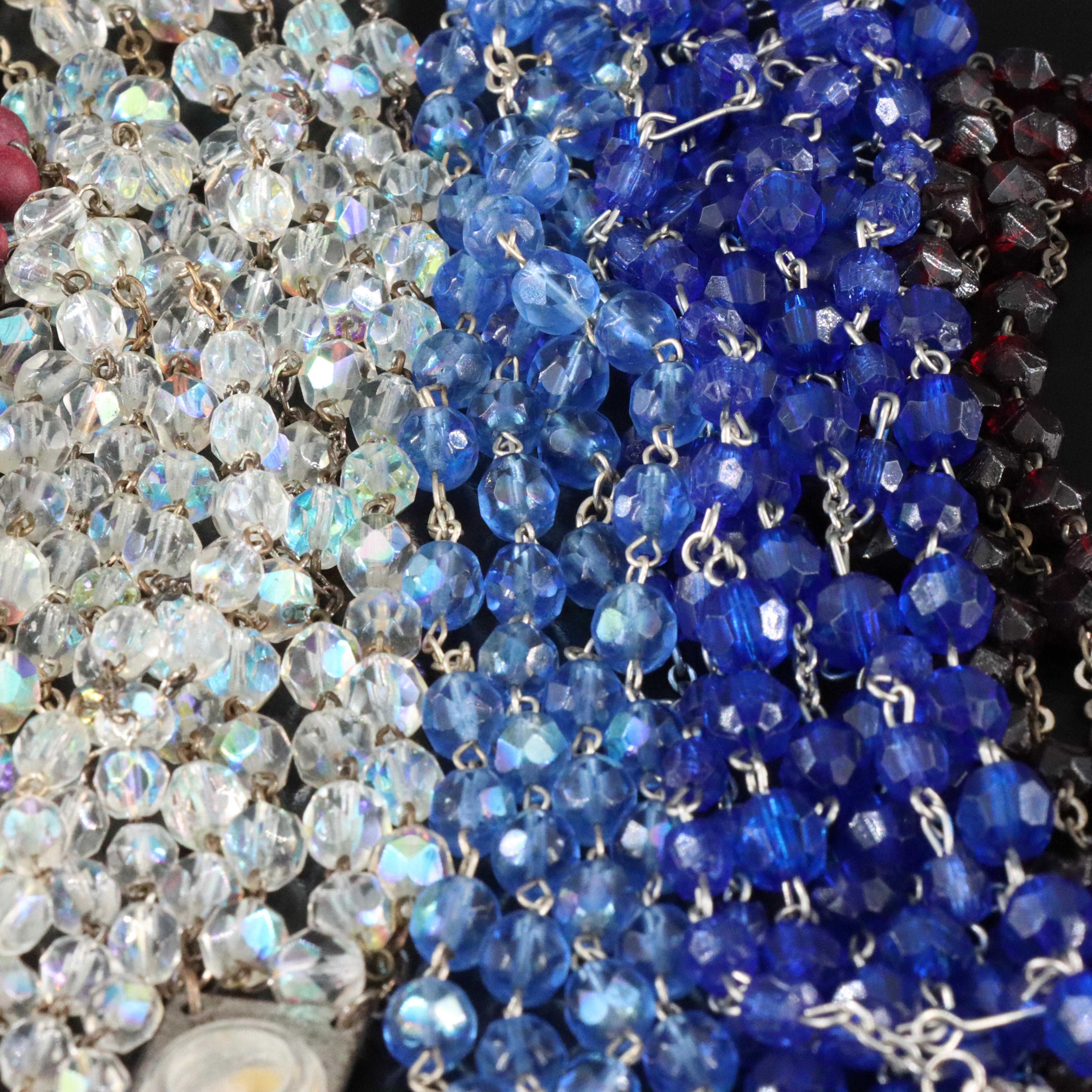 Rosaries and Sterling Electroformed Angel Brooch in Camelletti Box