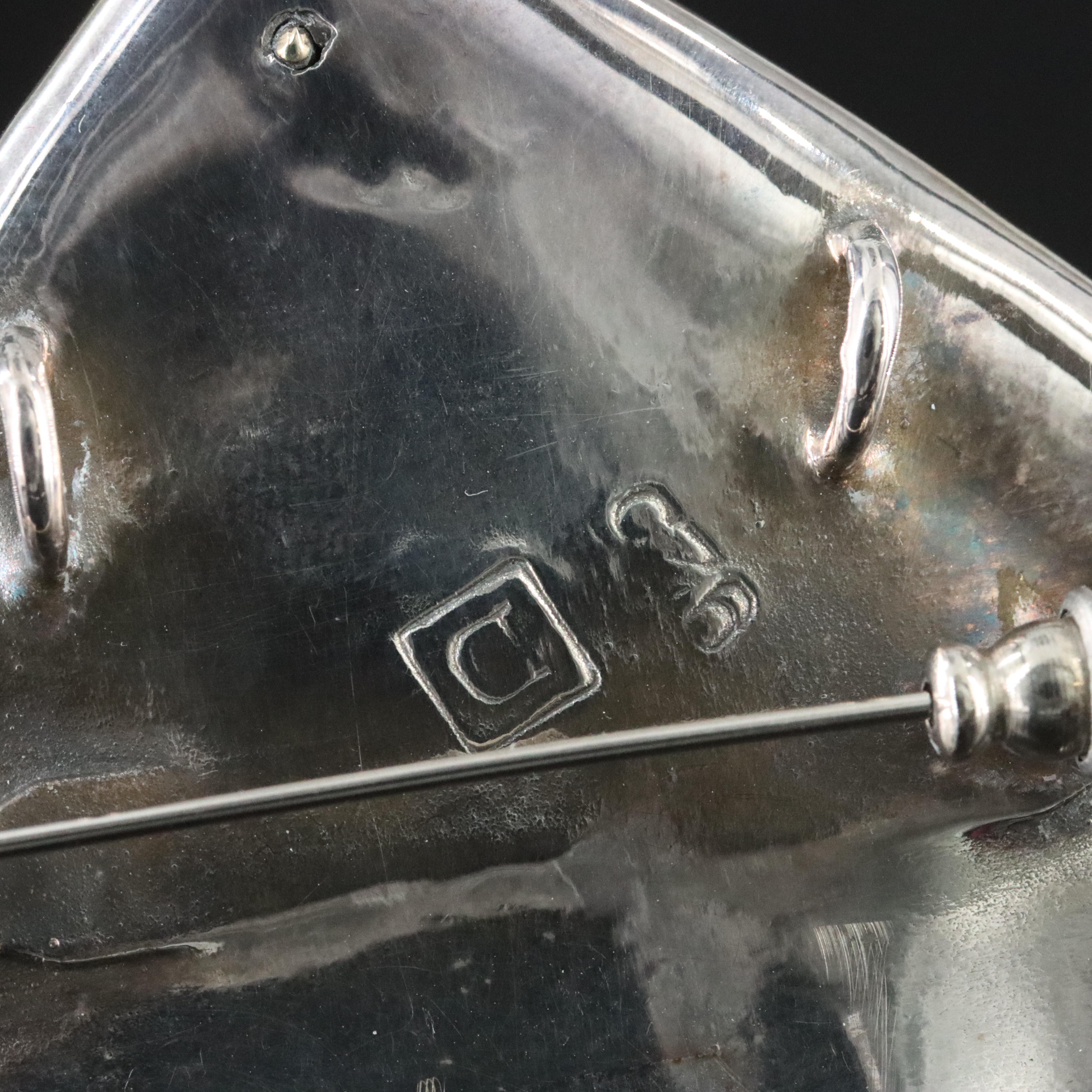 Sterling Electroformed Two-Tone Converter Brooch