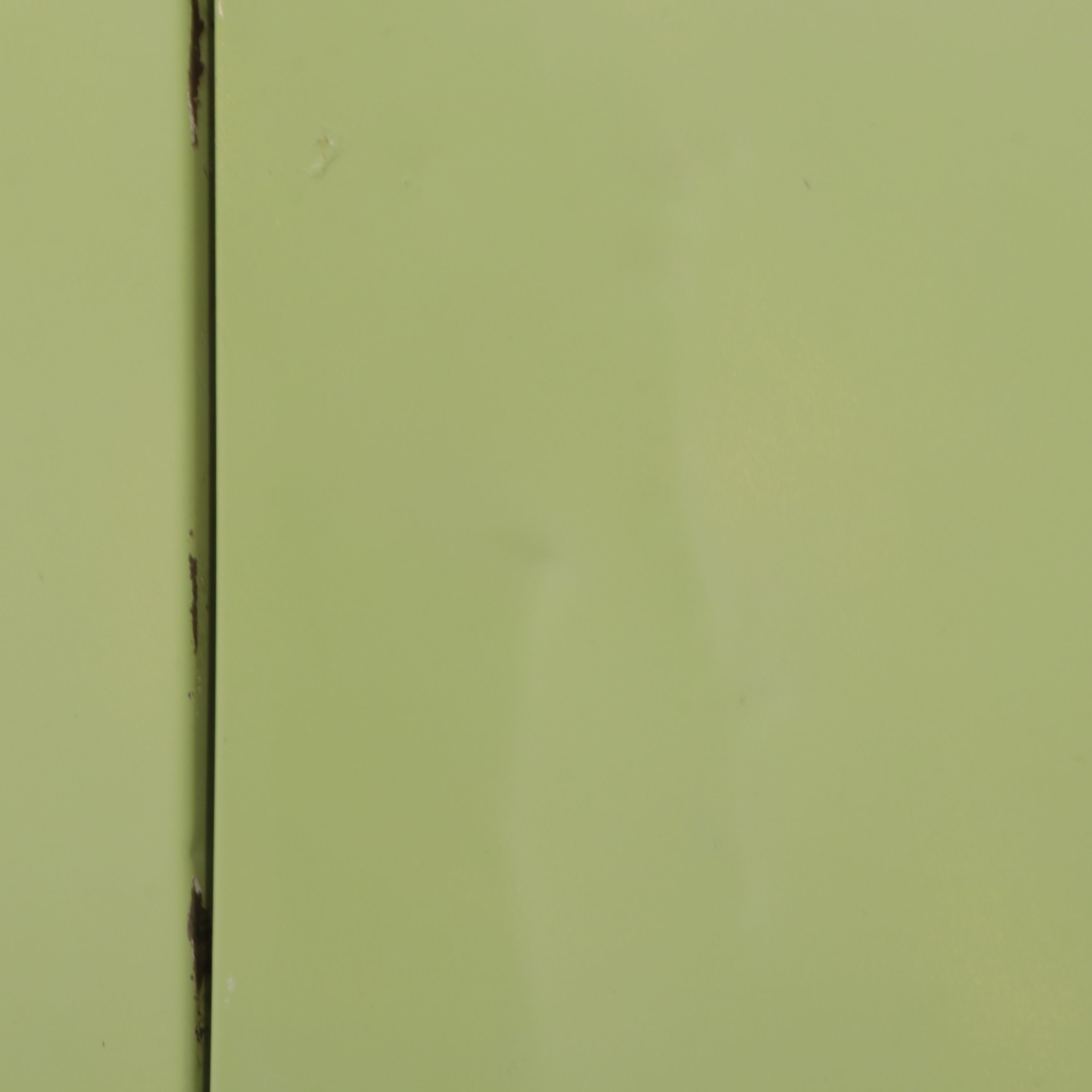 Green-Painted Metal Storage Cabinet, Mid-20th Century