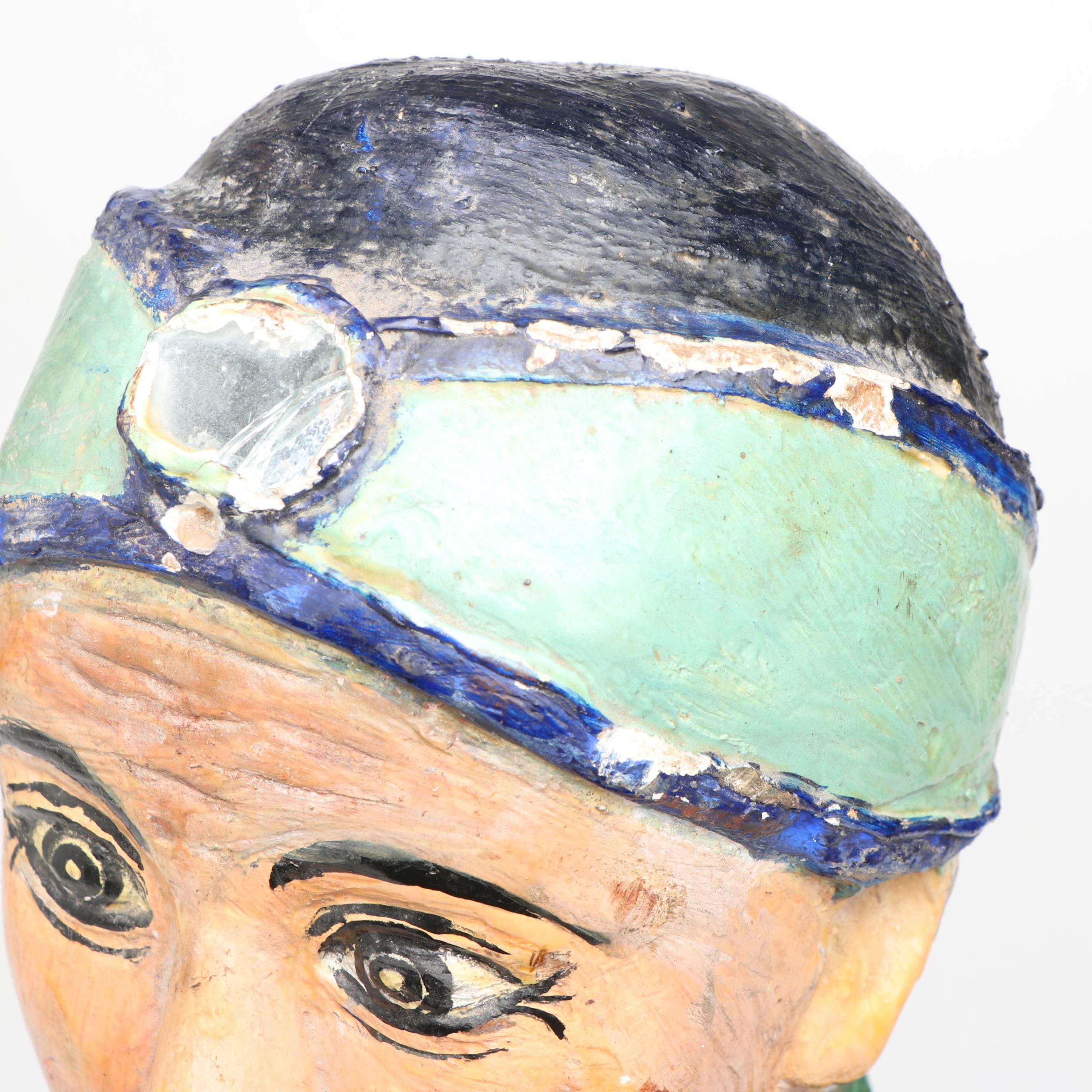 Southeast Asian Hand-Carved and Painted Wood Ancestor Figure