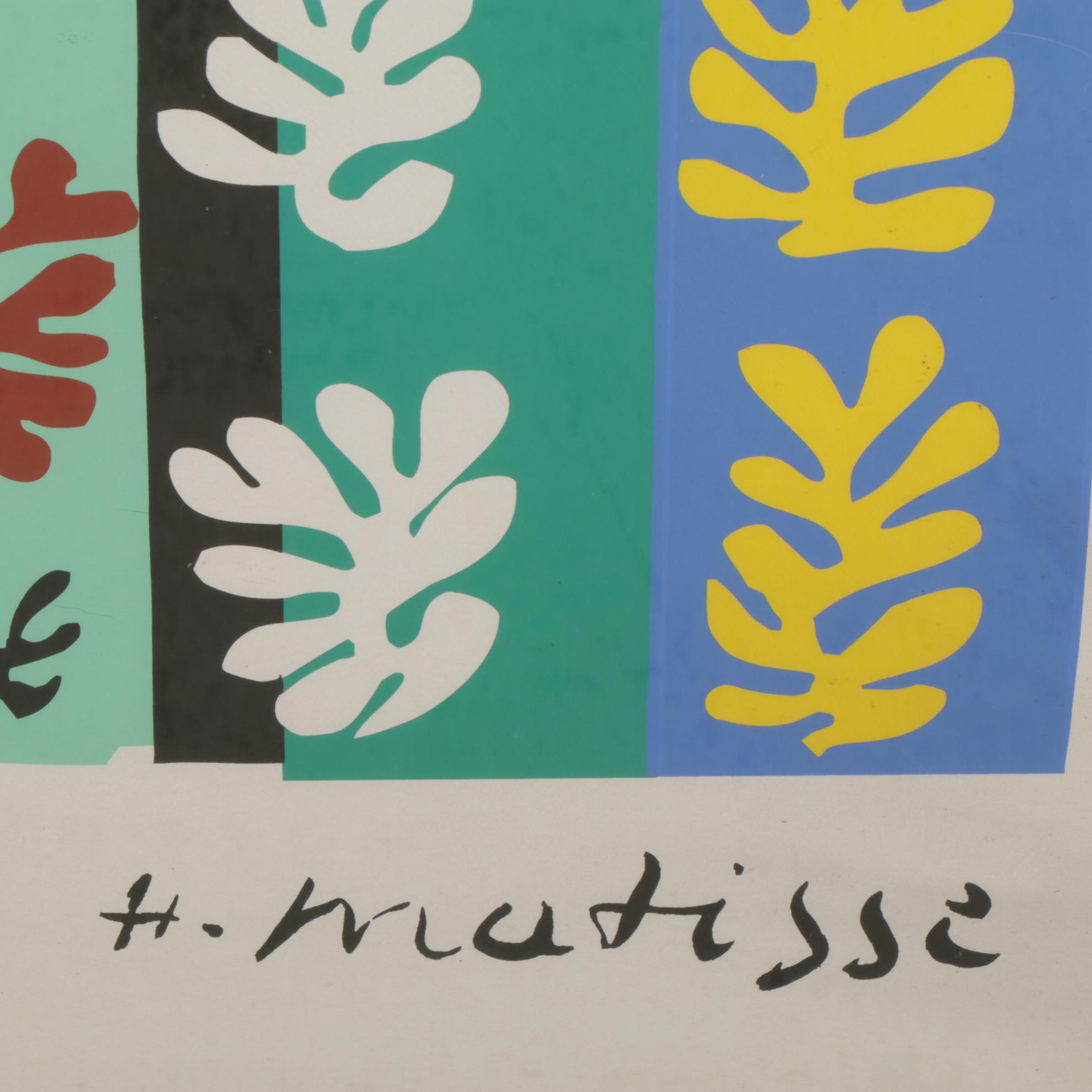 Henri Matisse Large-Scale Serigraph "Les Velours," 1947