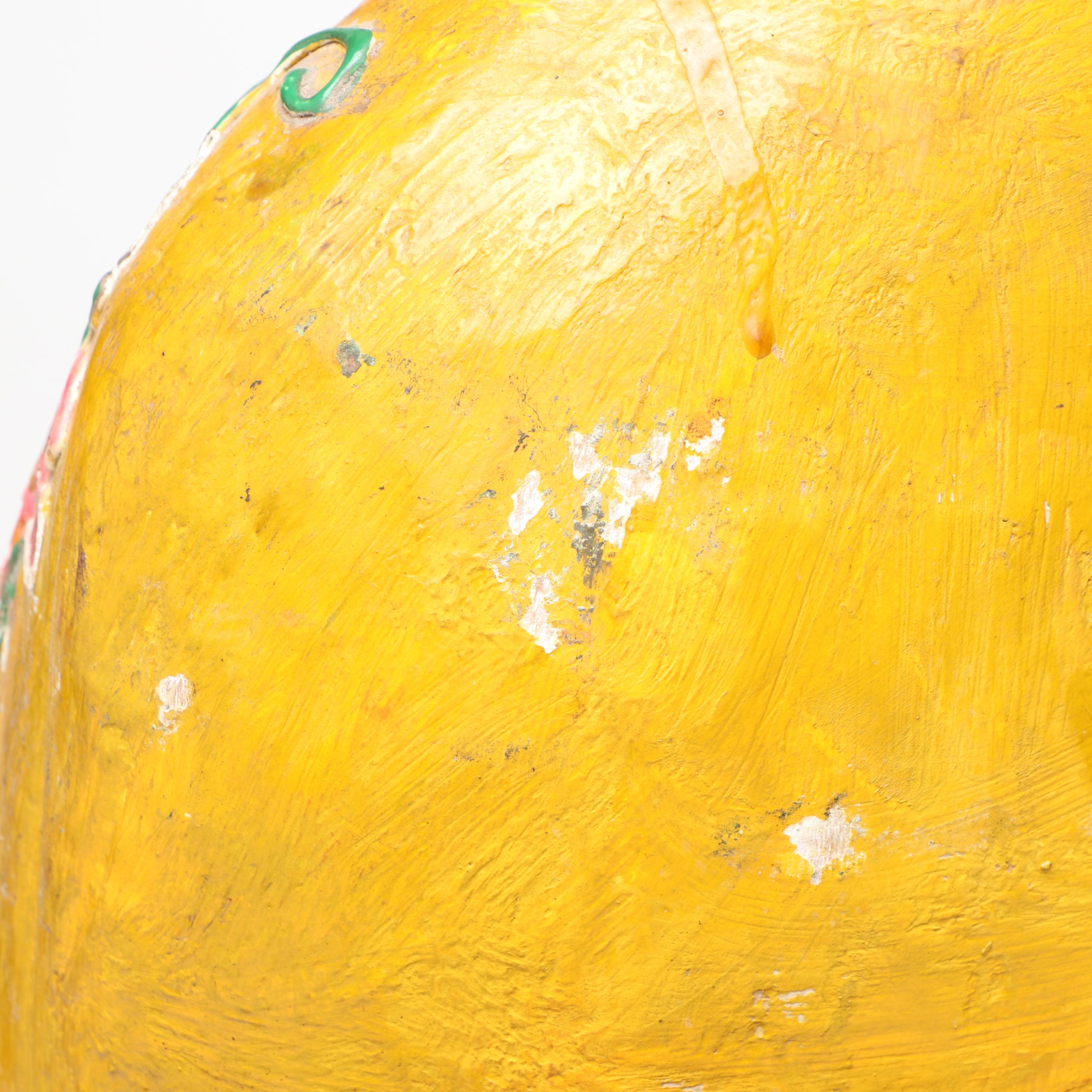 Southeast Asian Hand-Carved and Painted Wood Ancestor Figure