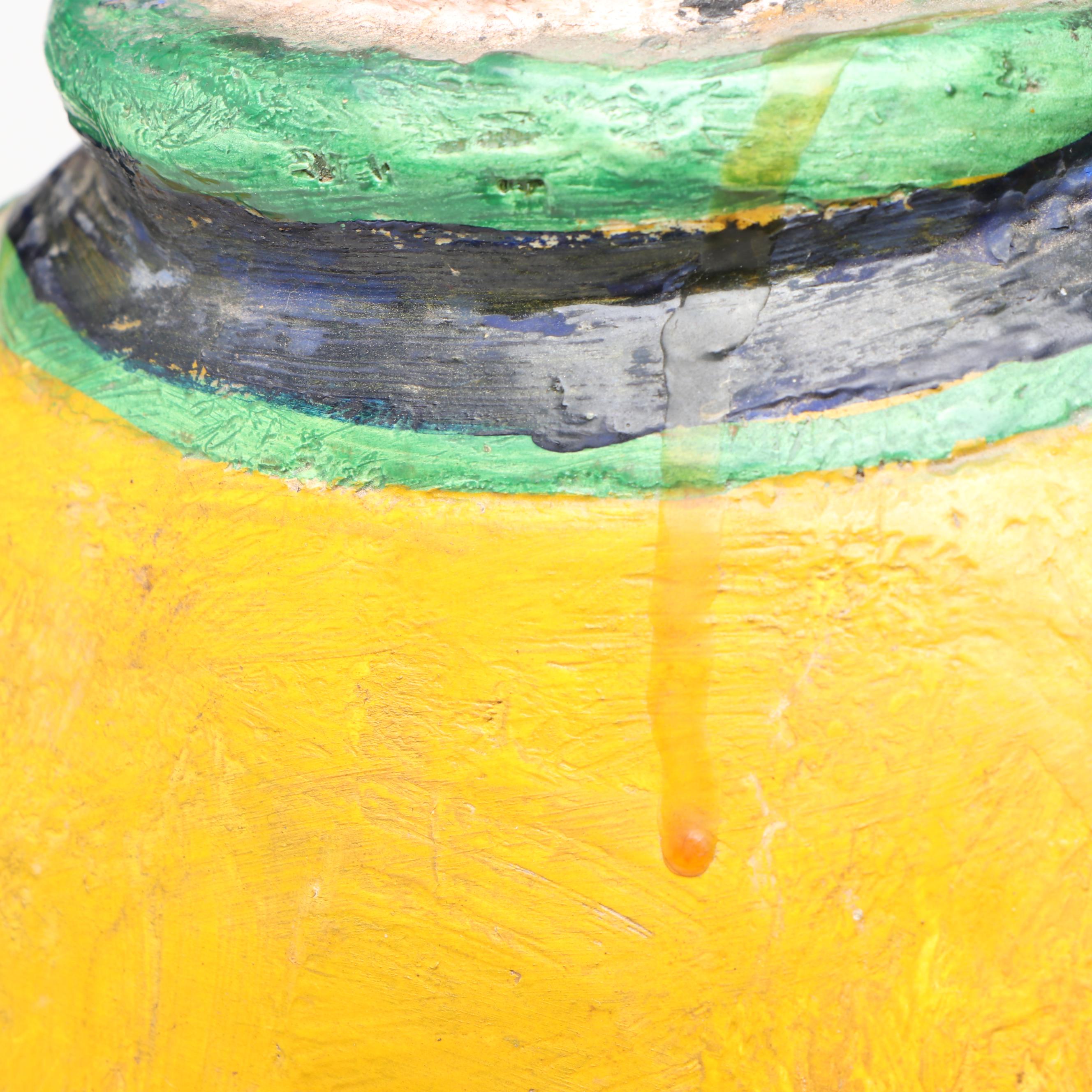 Southeast Asian Hand-Carved and Painted Wood Ancestor Figure