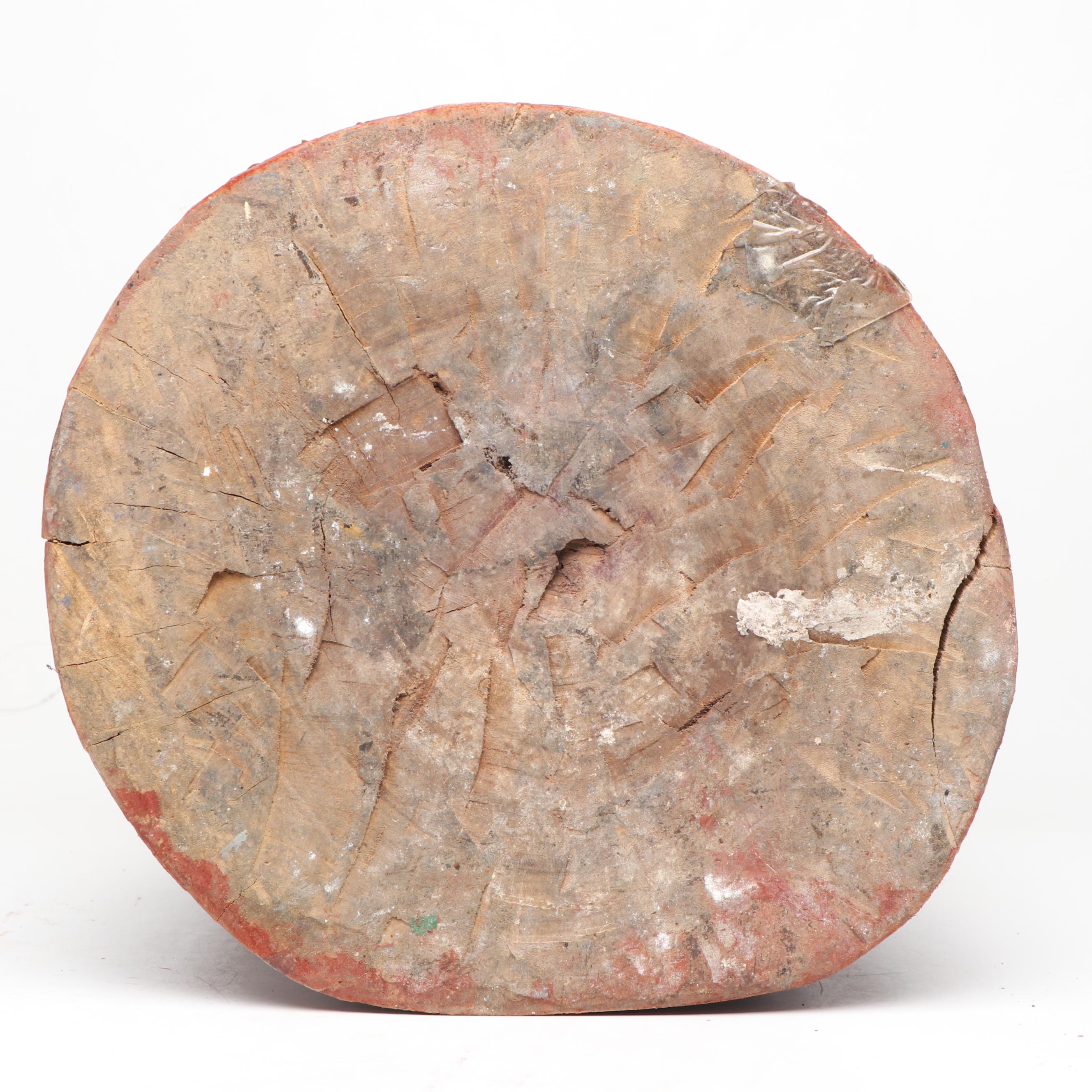 Southeast Asian Hand-Carved and Painted Wood Ancestor Figure