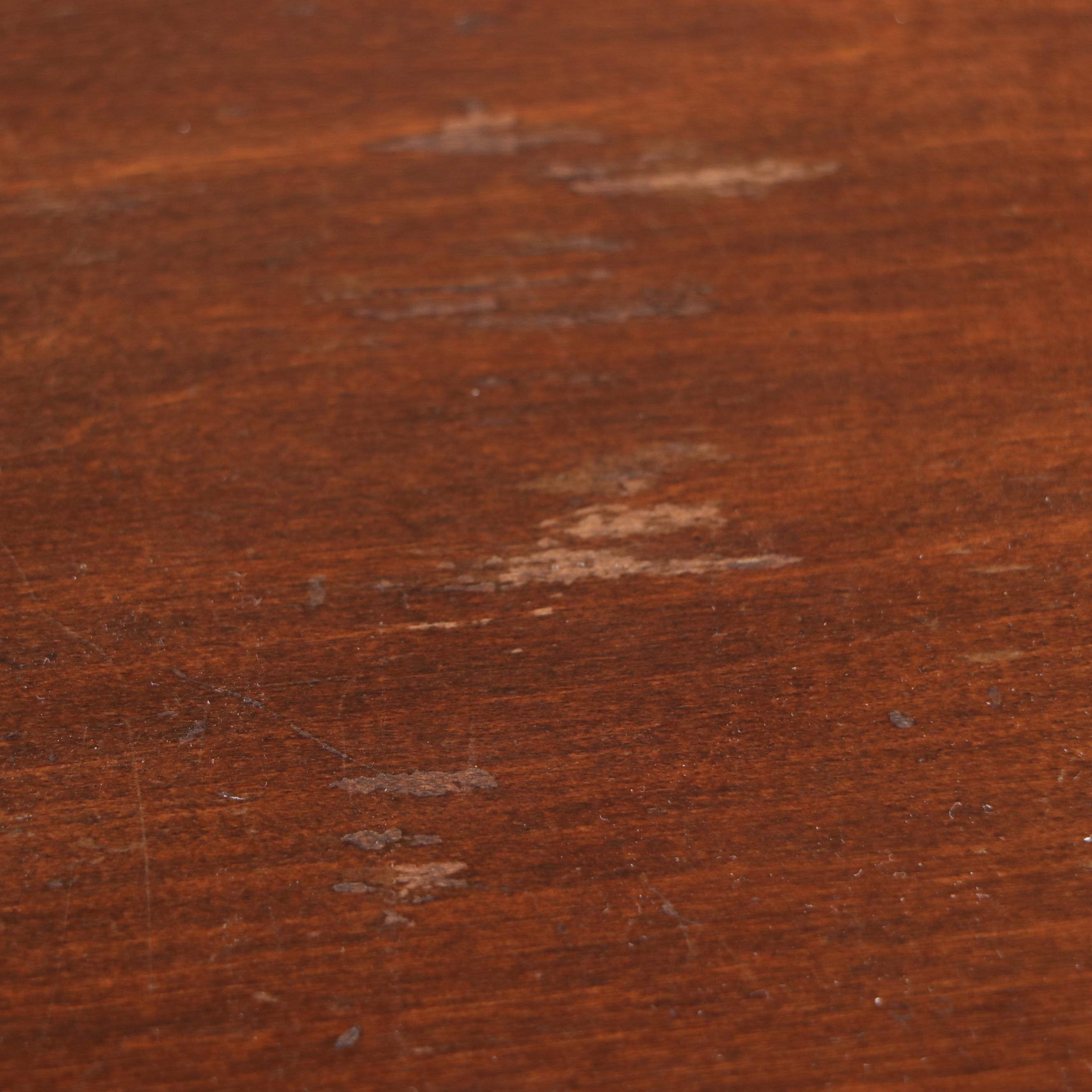 Klode Mahogany Finish Two-Tiered Side Table