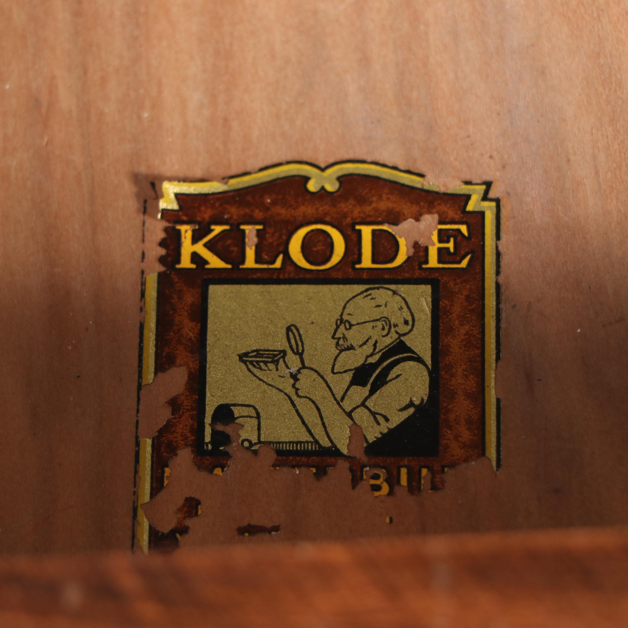 Klode Mahogany Finish Two-Tiered Side Table